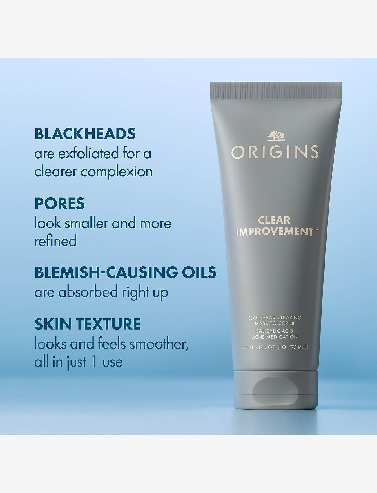 Origins - Clear Improvement Blackhead Clearing Mask-To-Scrub - leiremaske - multi - 1