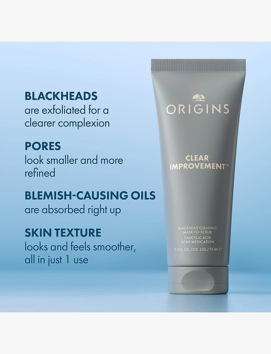 Origins - Clear Improvement Blackhead Clearing Mask-To-Scrub - lermasker - multi - 1
