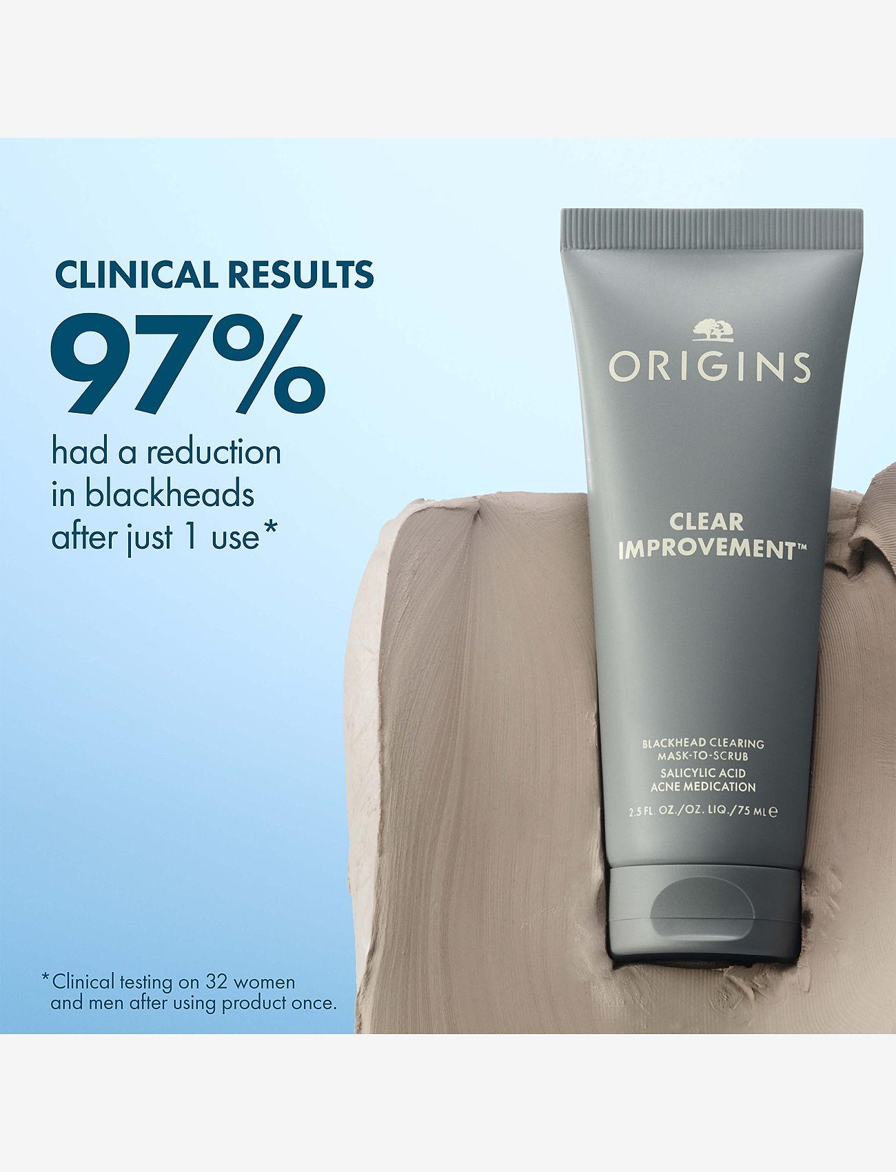 Origins - Clear Improvement Blackhead Clearing Mask-To-Scrub - leiremaske - multi - 4