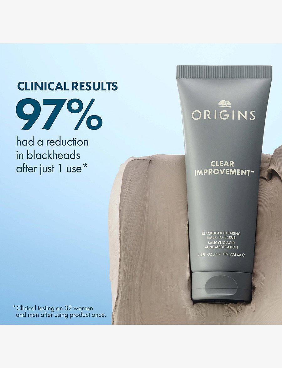 Origins - Clear Improvement Blackhead Clearing Mask-To-Scrub - lermasker - multi - 4