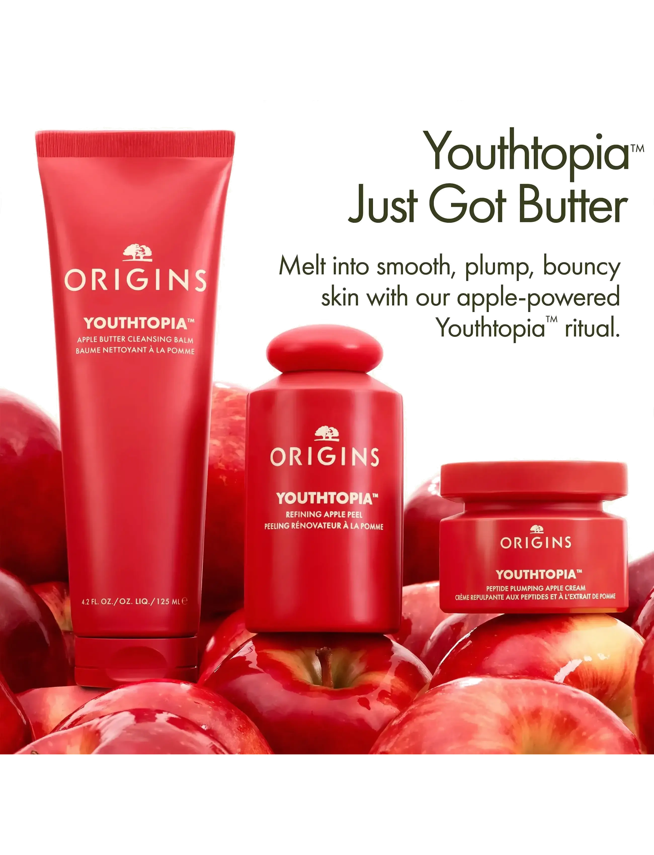Origins - Youthtopia Apple Butter Cleansing Balm & Face Wash - cleansing balm - clear - 4