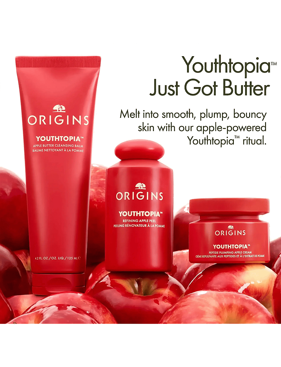 Origins - Youthtopia Apple Butter Cleansing Balm & Face Wash - cleansing balm - clear - 4