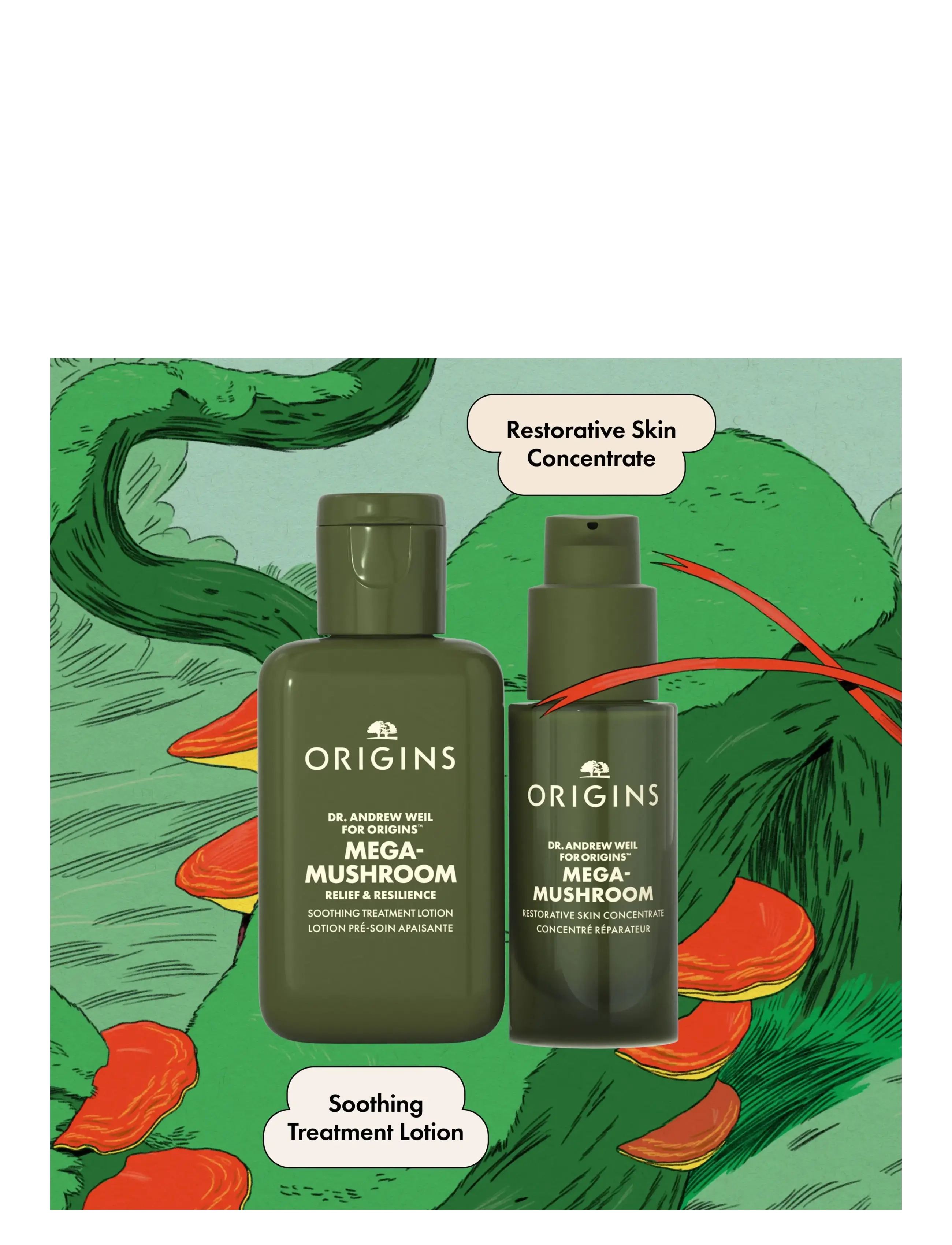 Origins - MEGA-MUSHROOM™ Calming Essentials Gift Set - handa honum - no color - 2