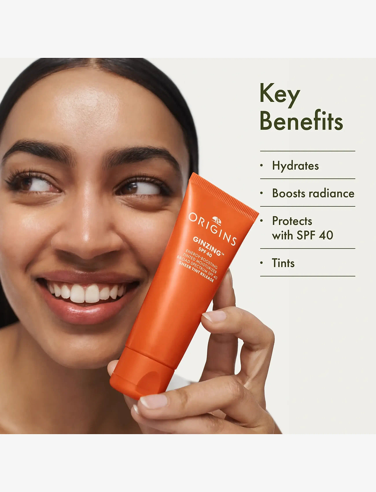 Origins - GinZing SPF 40 Energy-Boosting Tinted Moisturizer - fugtpleje - shade 1 (fair to light skin tones) - 5