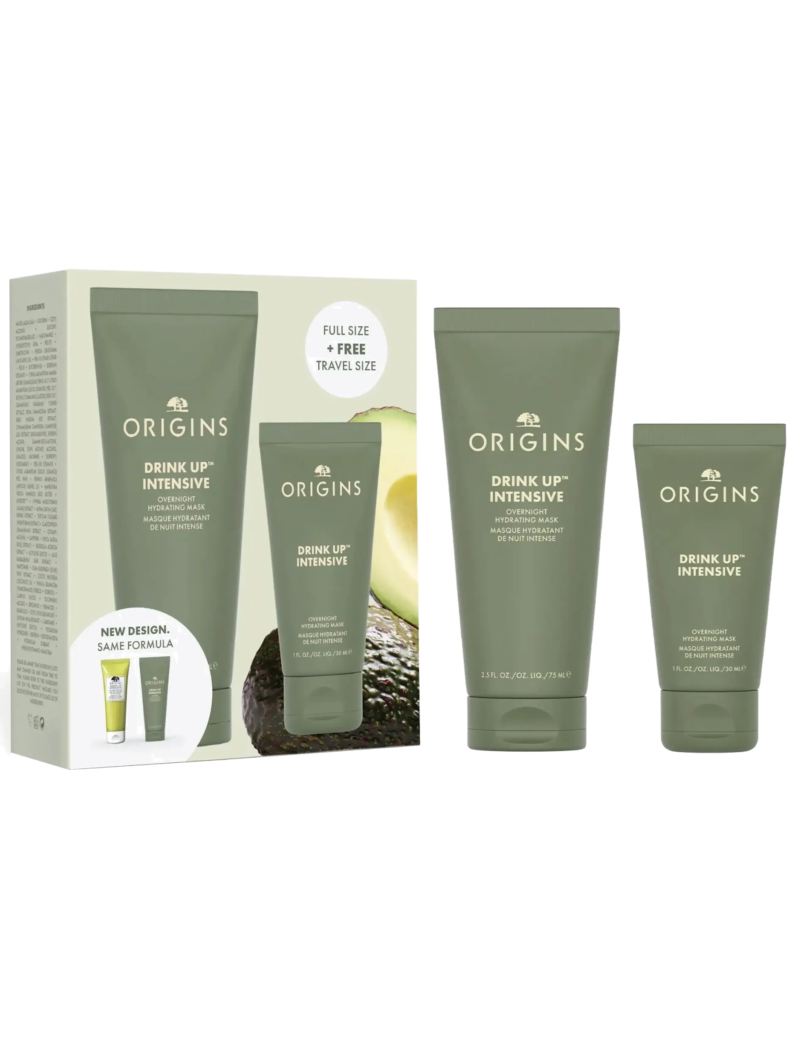 Origins DRINK UP INTENSIVE OVERNIGHT HYDRATING MASK SET - Beauty - Herre - CLEAR / undefined