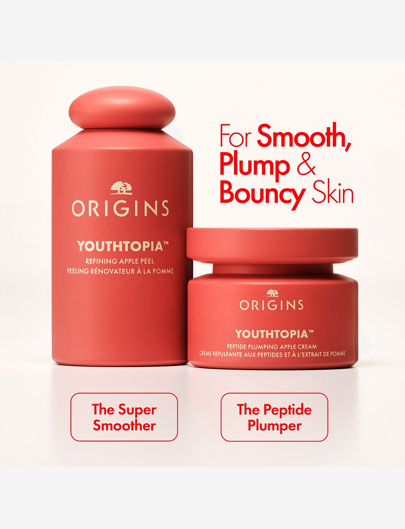 Origins - Youthtopia Peptide Plumping Apple Cream - fuktkrämer - multi - 5