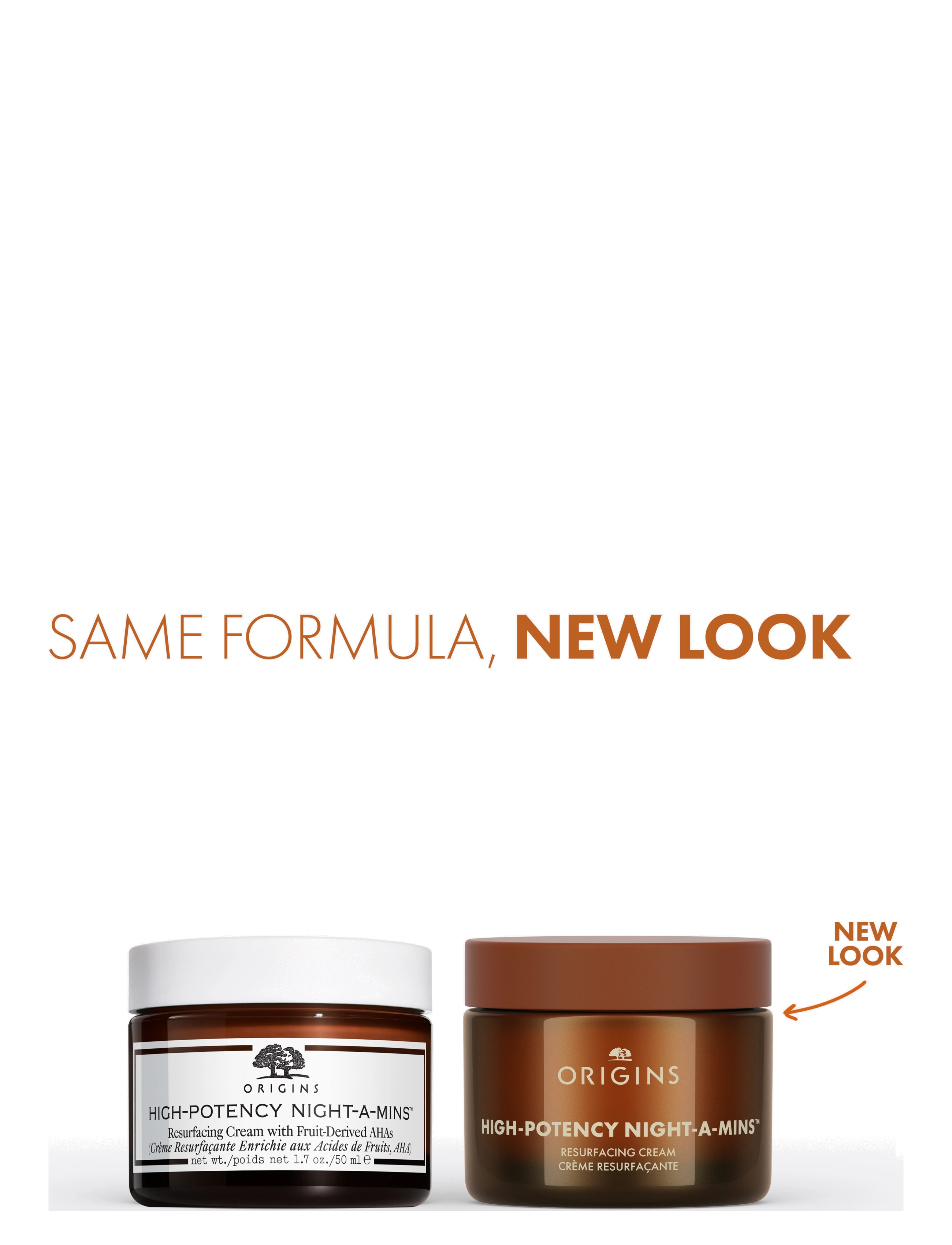 Origins - High-Potency Night-A-Mins Resurfacing Hydrating Cream with AHA - fuktkrämer - clear - 1