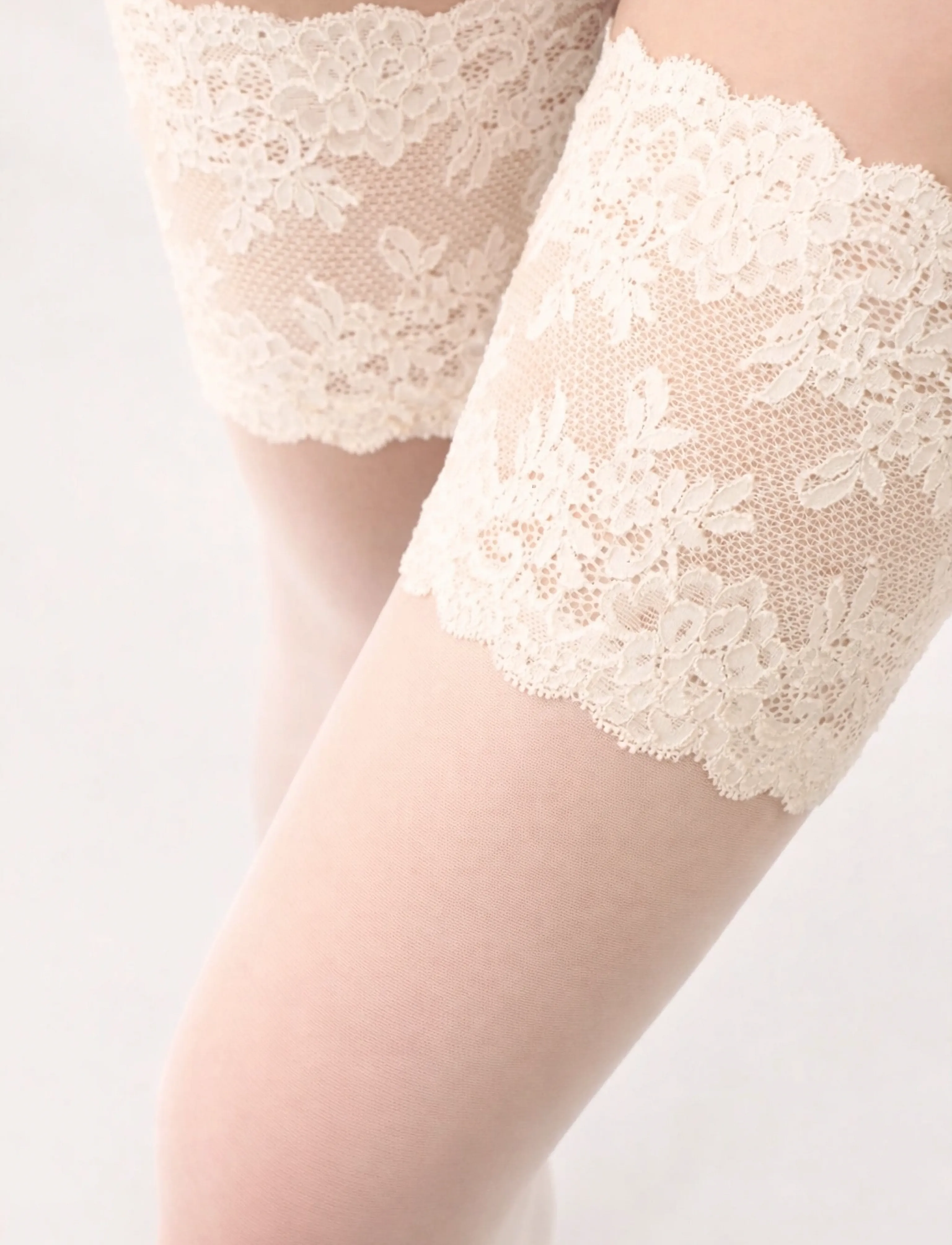 Oroblu Bas Prestige Up 15, L, Unterwäsche, Weiß - Pantyhose, Frauen