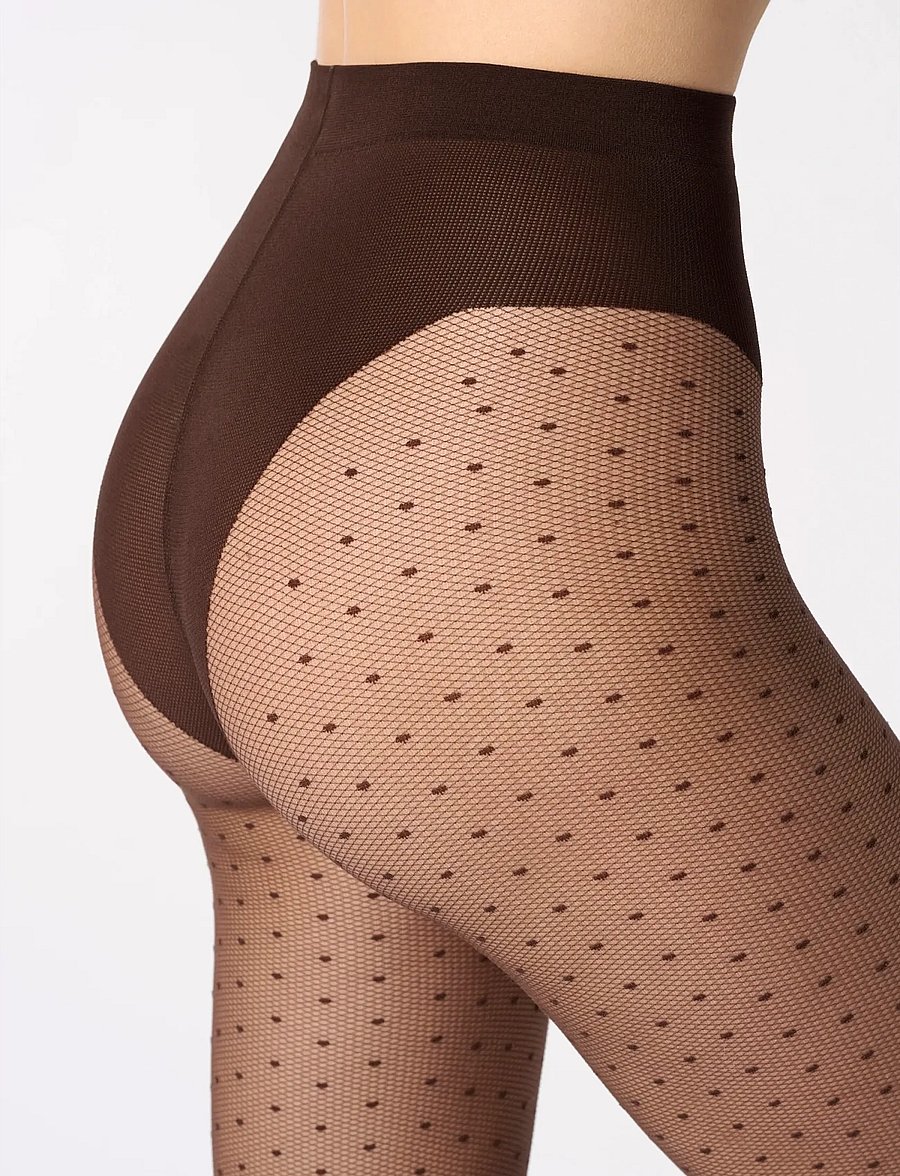 Oroblu - Oroblu Plumetis Tights 30 - særlige begivenheder - moka - 4