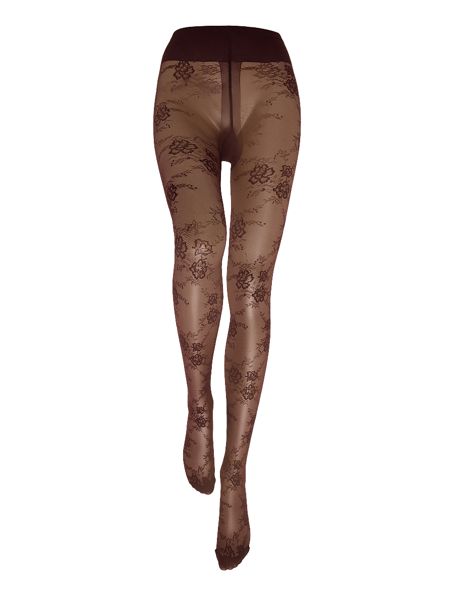 Oroblu - Oroblu Pure lace tights 20 den - special occasions - bordeaux 11 - 0