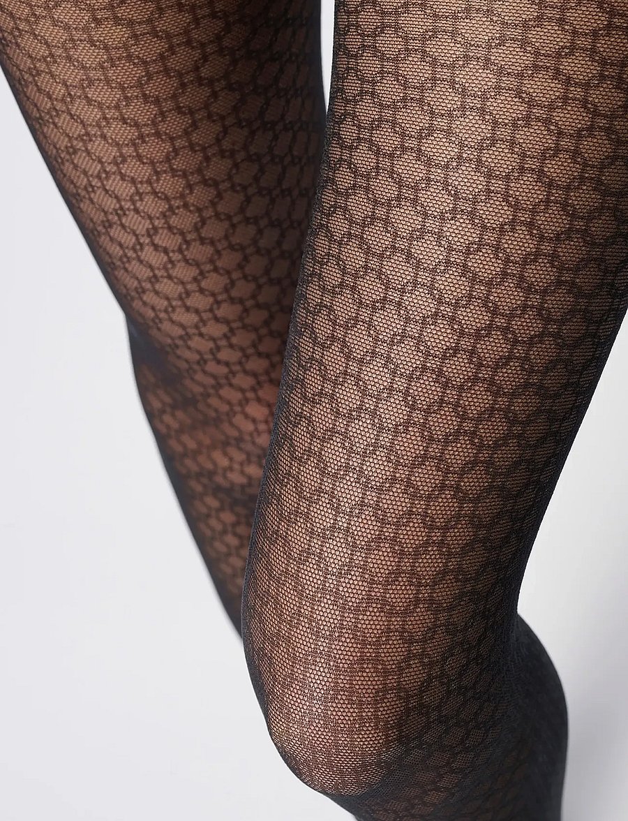 Oroblu - Oroblu Eco sneakers pattern tights - besondere anlässe - black chain - 4