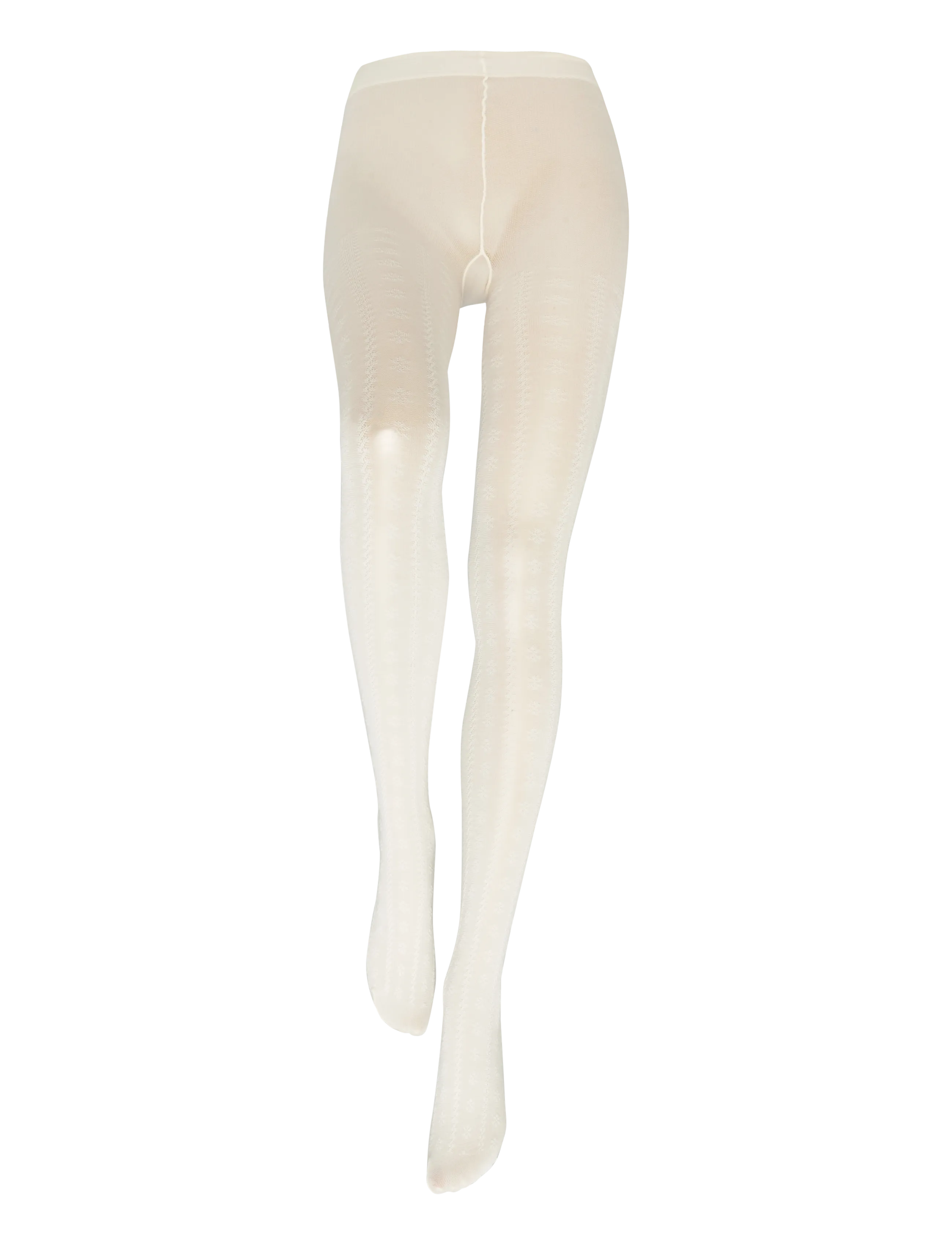 Oroblu Oroblu Texture grace tights lyocell - Lingerie - WOOL / cream