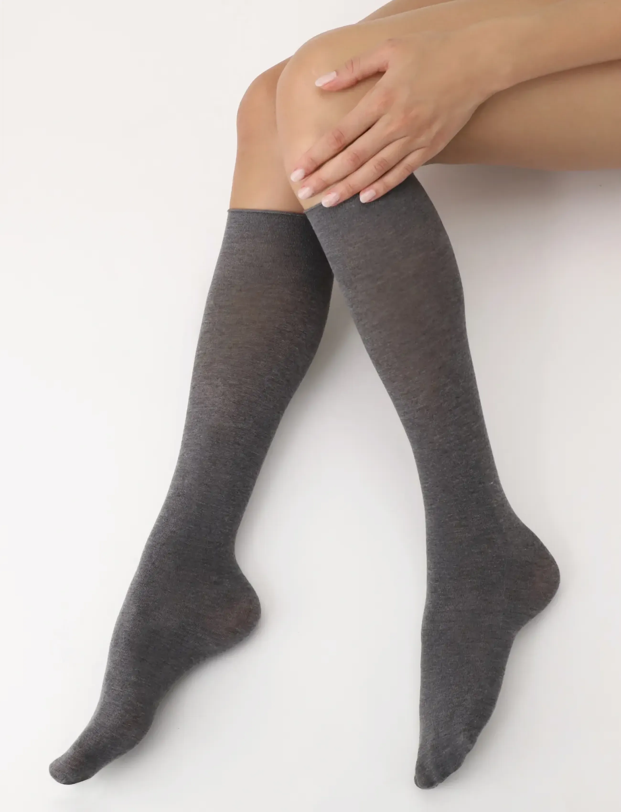 Oroblu - Oroblu Cheryl knee-high - regular socks - grey melange - 0