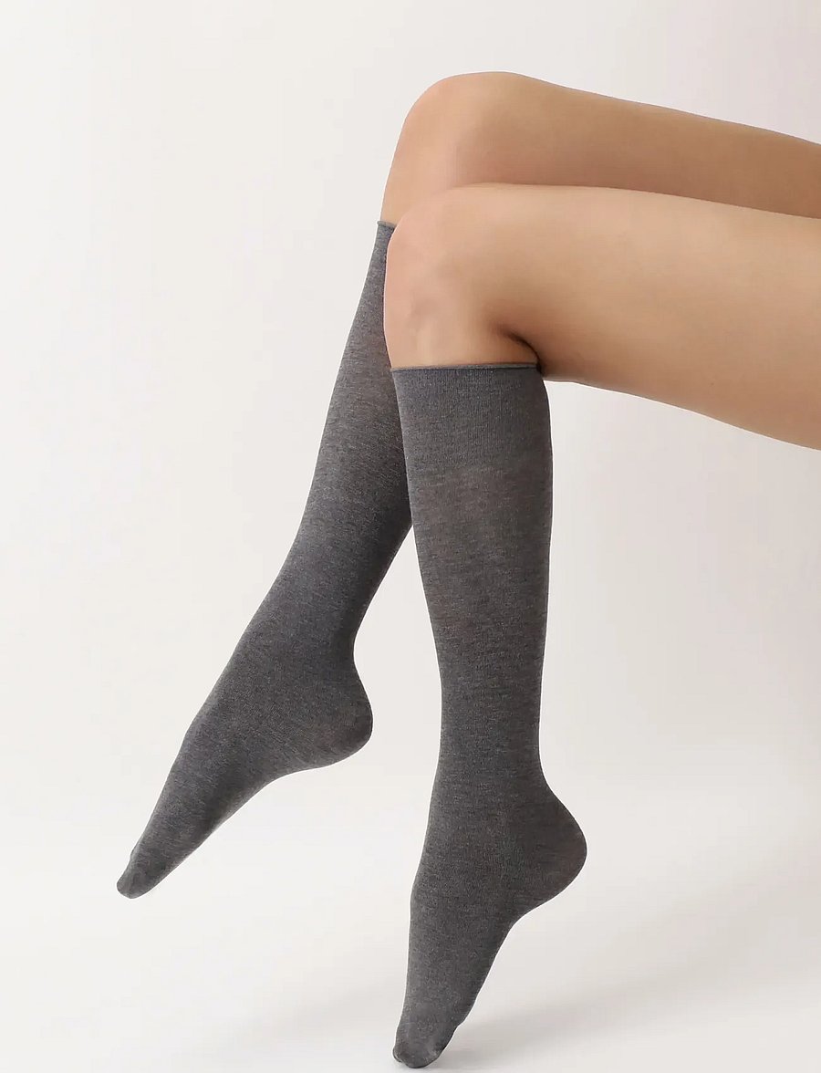 Oroblu - Oroblu Cheryl knee-high - regular socks - grey melange - 3