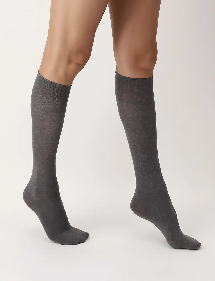 Oroblu - Oroblu Cheryl knee-high - regular socks - grey melange - 4