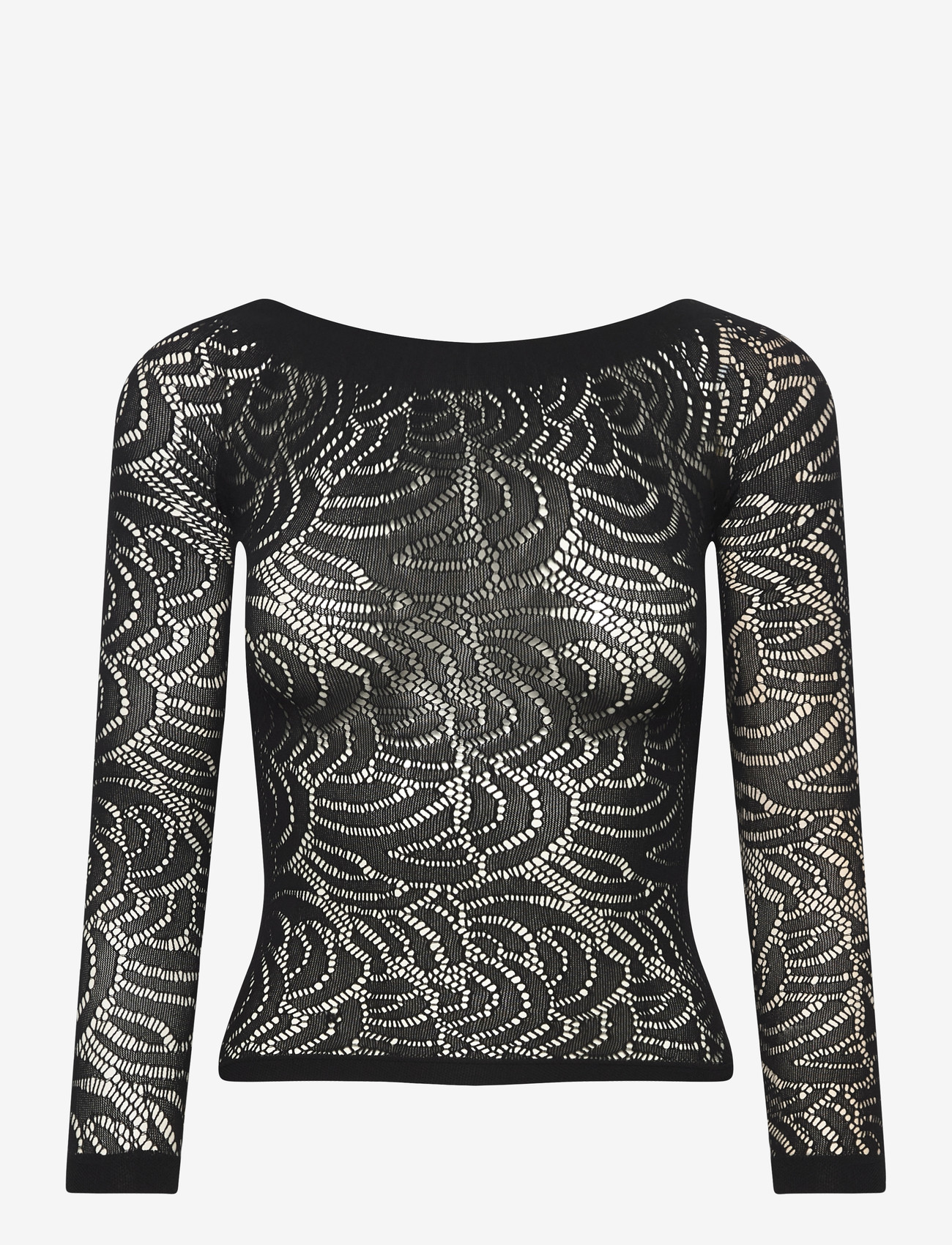 Oroblu - Oroblu Art net t-shirt - langærmede bluser - black - 1