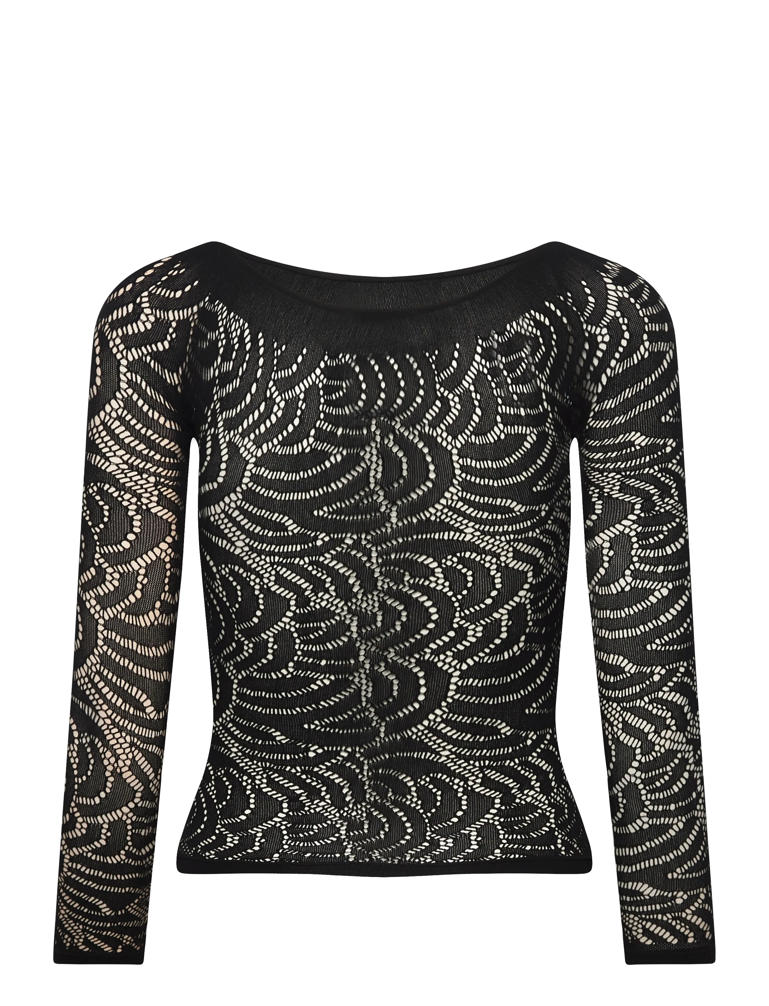 Oroblu - Oroblu Art net t-shirt - blouses à manches longues - black - 2