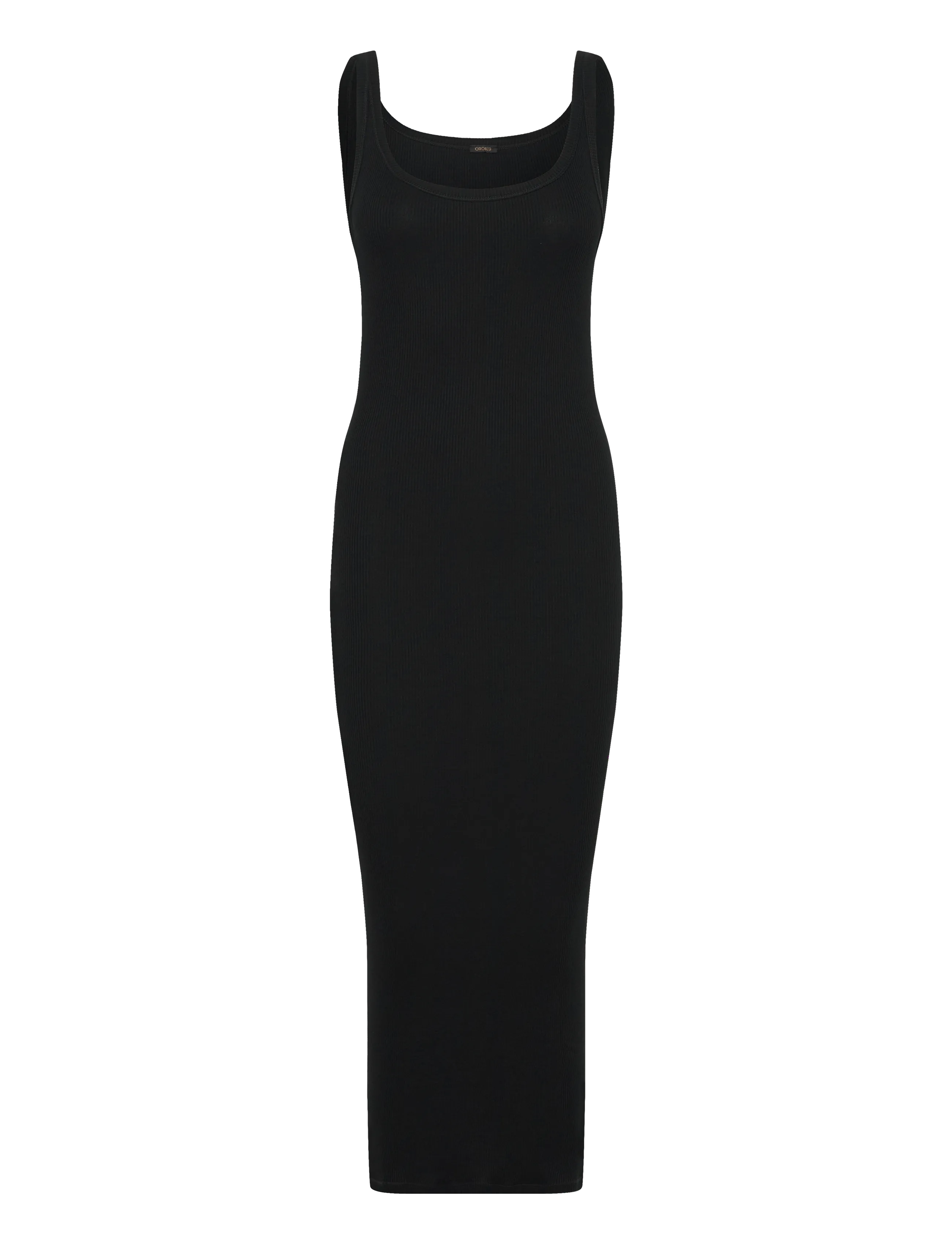 Oroblu Oroblu Perfect Line rib dress/overt - Strikkjoler - BLACK / black