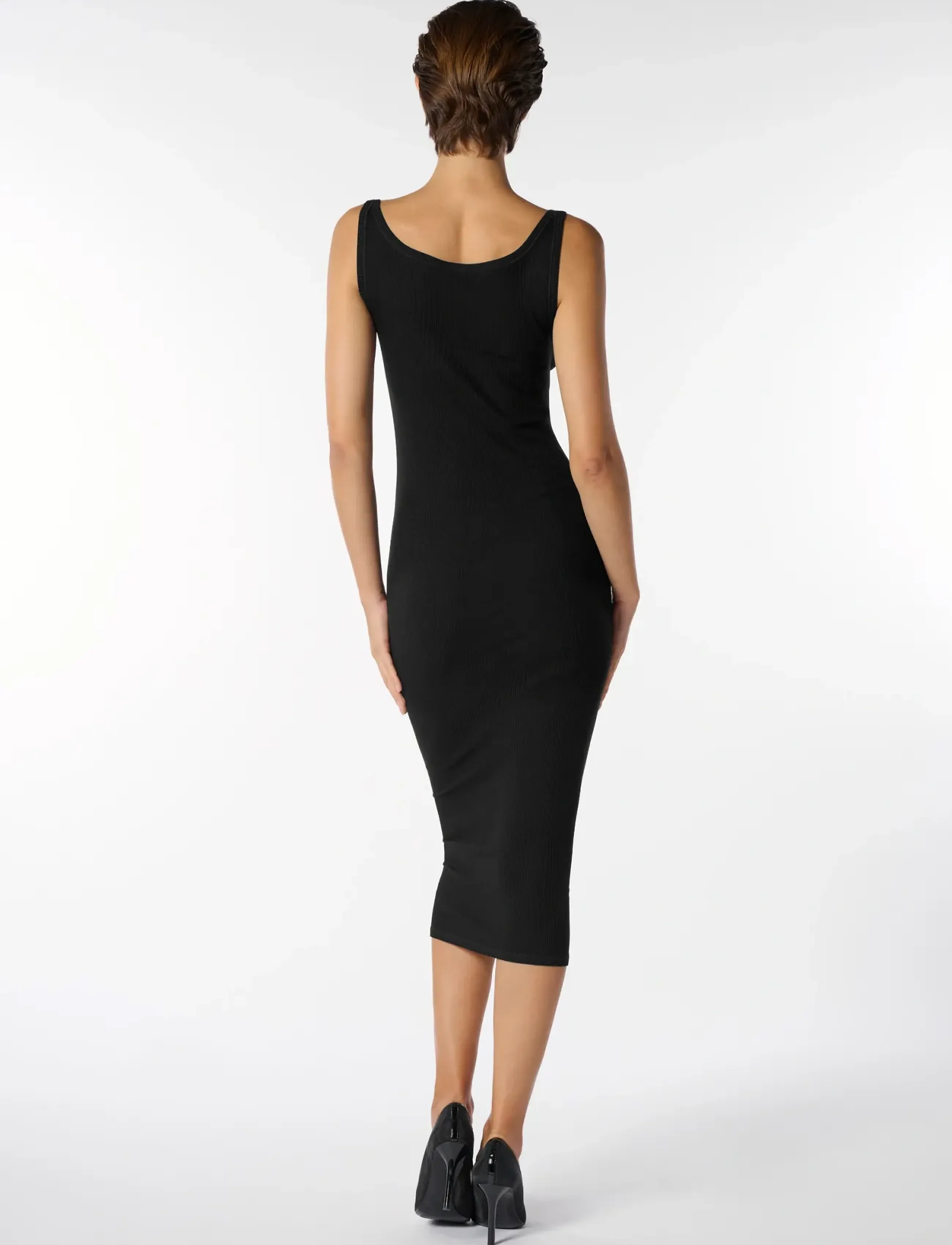 Oroblu - Oroblu Perfect Line rib dress/overt - strickkleider - black - 3
