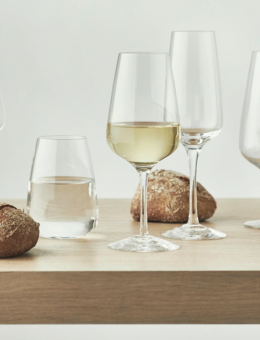 Orrefors - Pulse wine glass 38cl 4-pack - weißweingläser - clear - 4