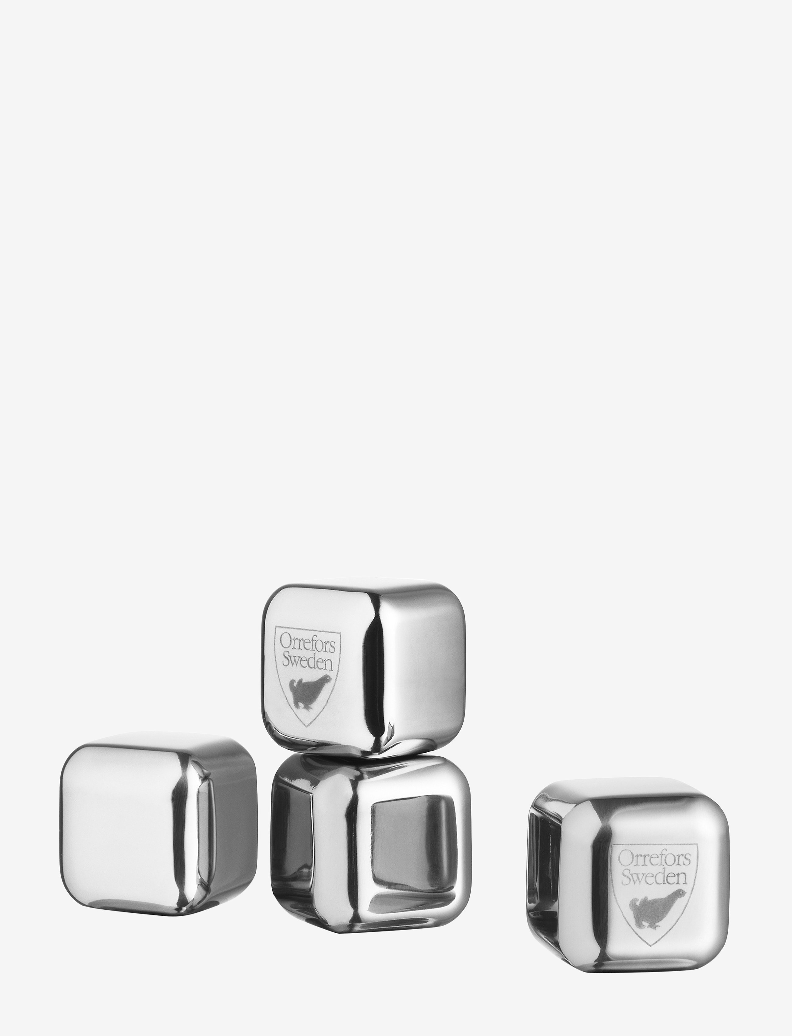 Orrefors CITY ICECUBES 4-PACK - Graduation gifts - SILVER / silver