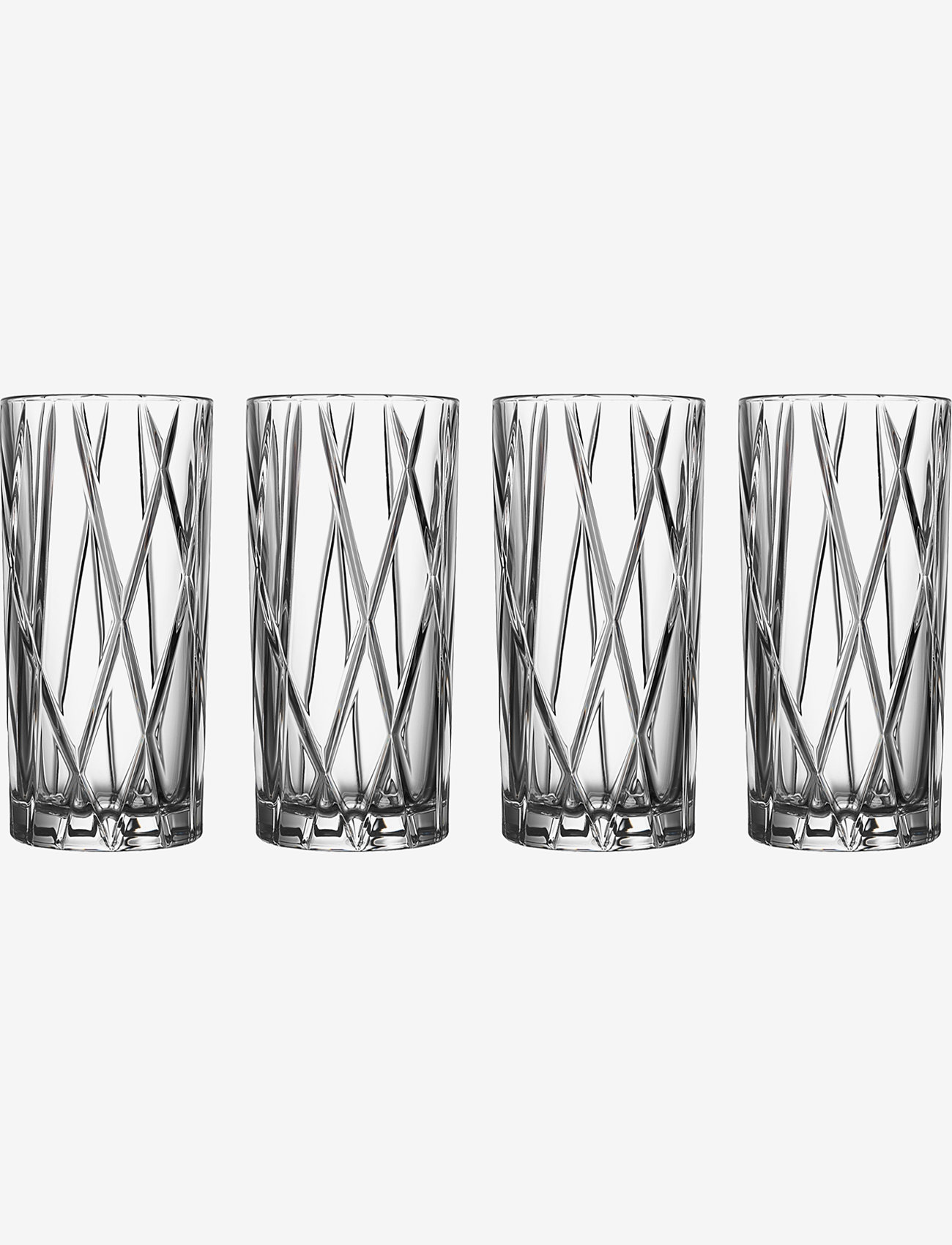 Orrefors - CITY HIGHBALL 4-PACK 37CL - martiniglas & cocktailglas - clear - 0