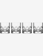 Orrefors - PEAK OLD FASHIONED 25 CL 4-PACK - whiskey & cognac glasses - clear - 0