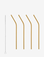 PEAK Straws 4-PACK incl. cleaning brush - GOLD