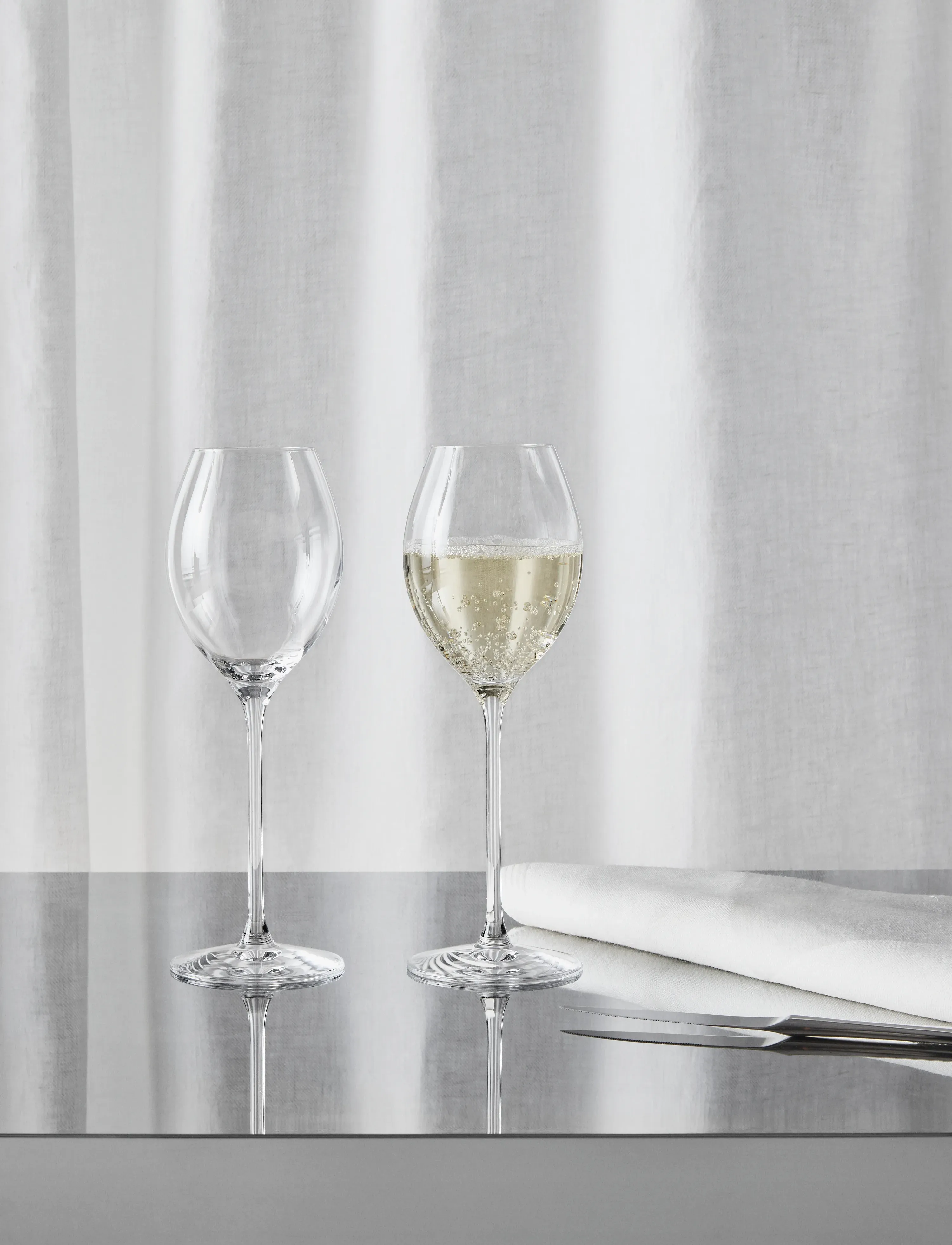 Orrefors Mere Champagne Boule-Glas 31Cl 2-Pak, 31 CL, Wine Glass, Nackt - White Glasses, Homeware