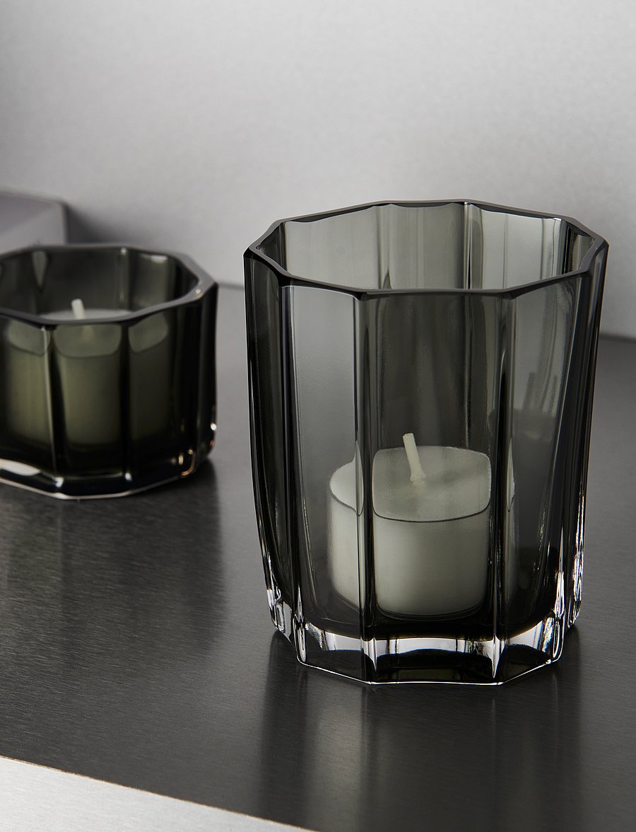 Orrefors - Reed votive moss green 85mm - teelichthalter - green - 0