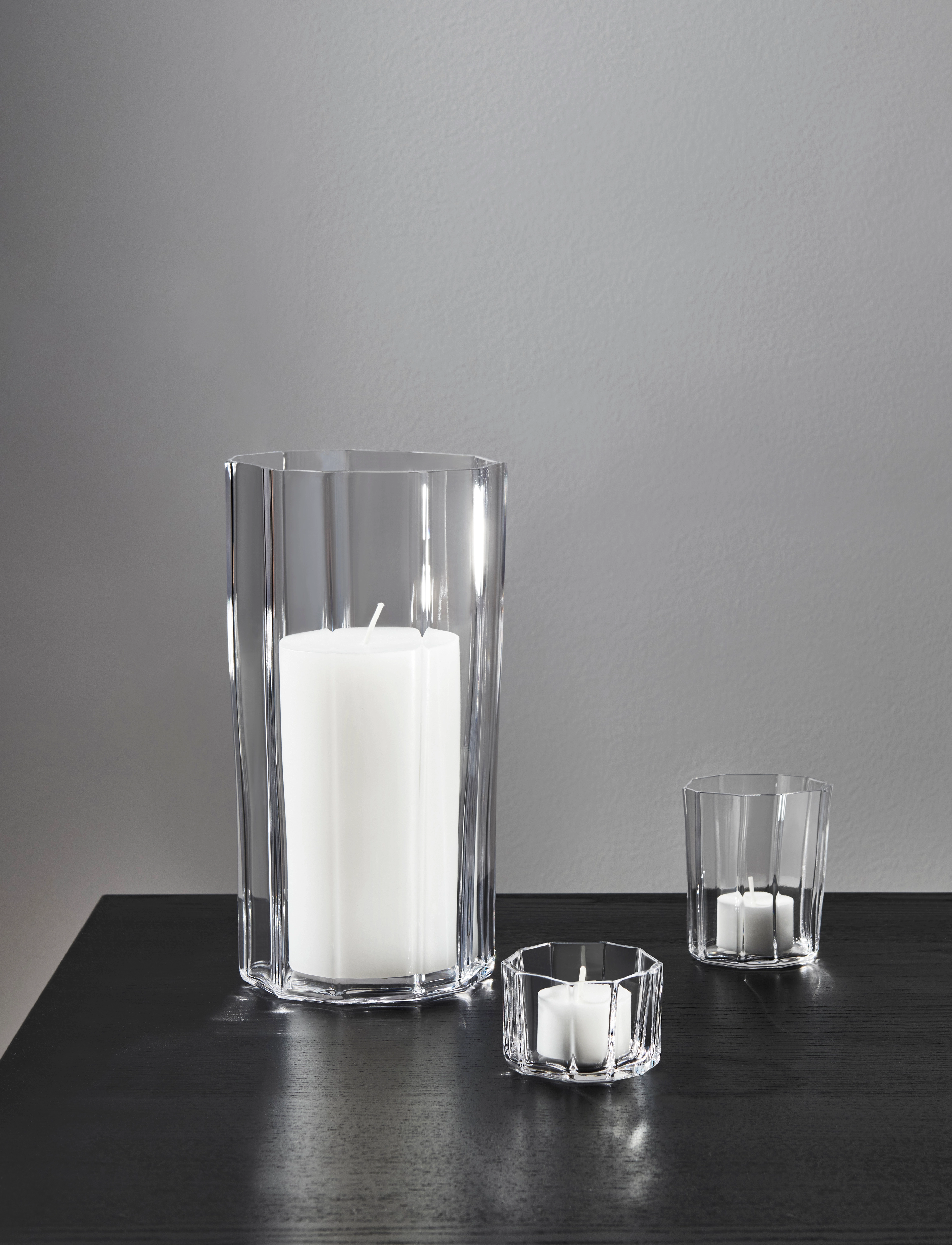 Orrefors Reed Stormlygte 250 Mm, 25, Decoration, Nackt - Candlesticks & Tealight Holders, Homeware