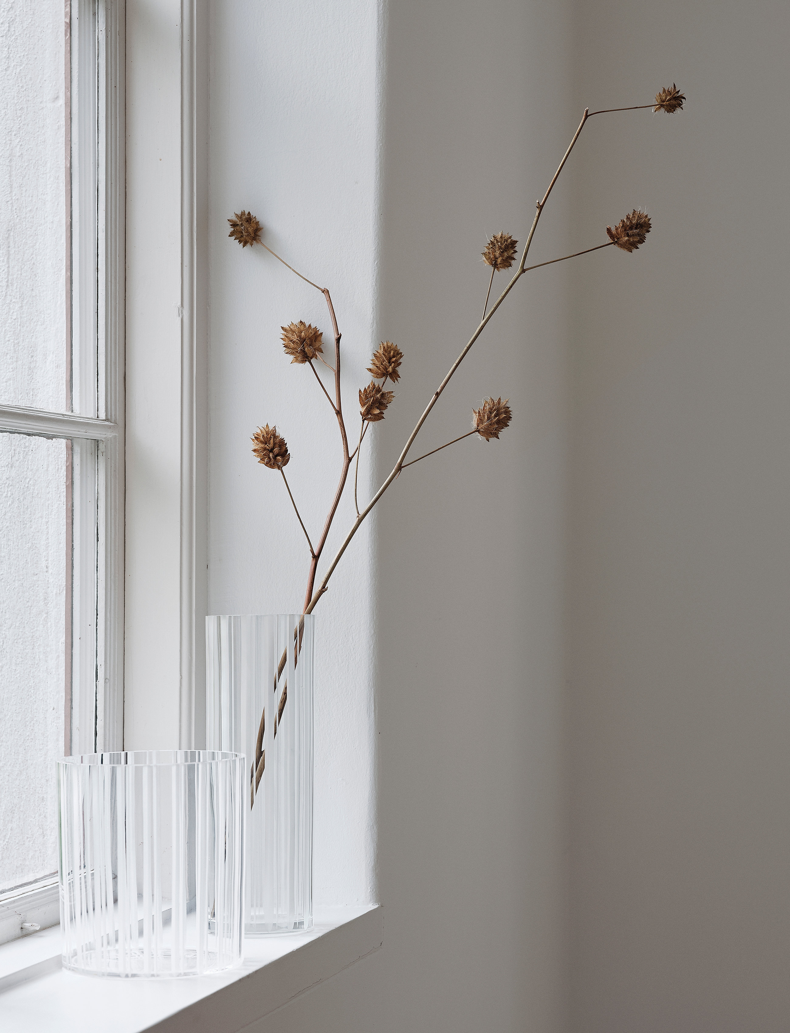 Orrefors - CUT IN NUMBER VASE STRIPES - clear - 1