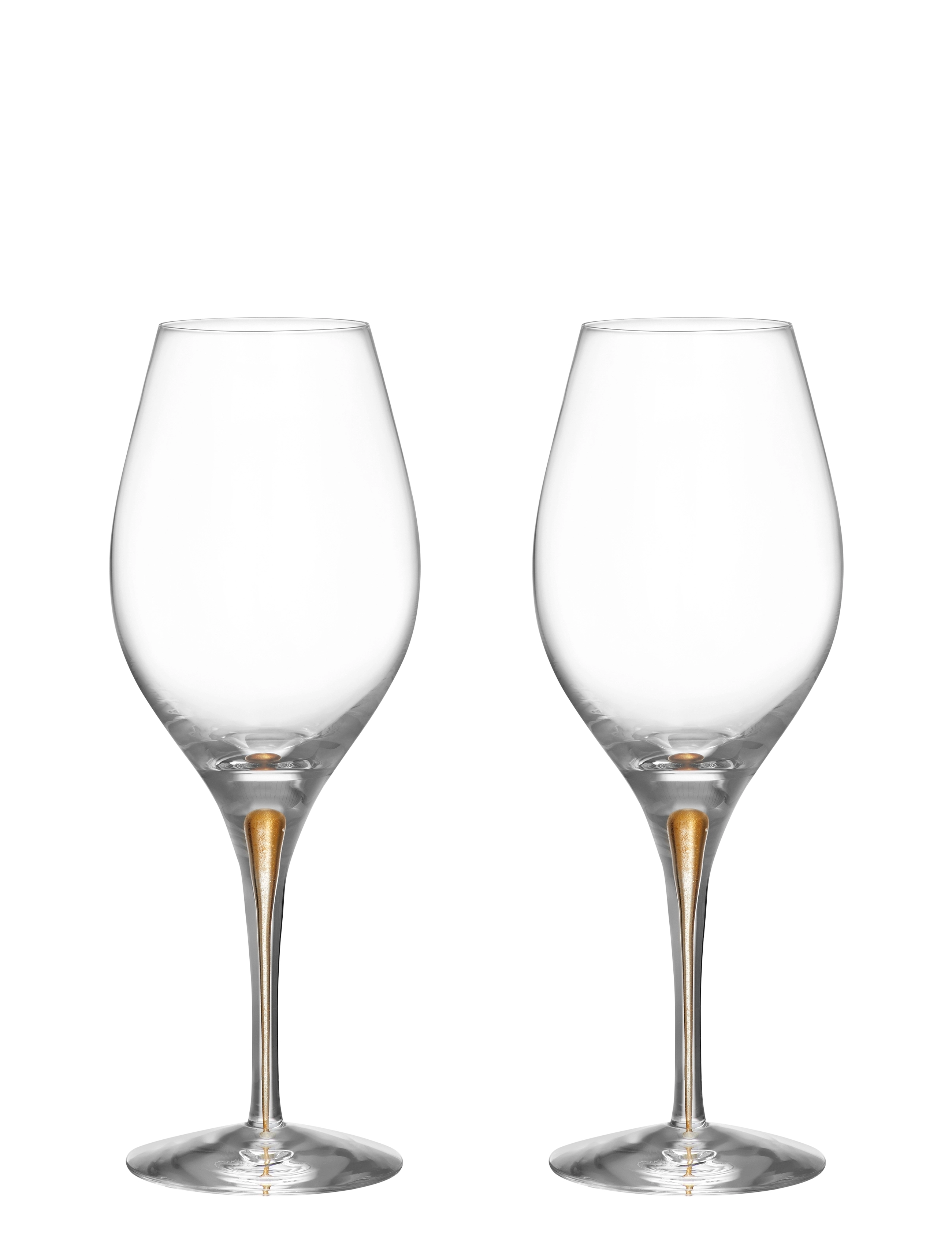 Orrefors Intermezzo Balance vinglas guld 44cl 2-pack - Presenter - GOLD / clear