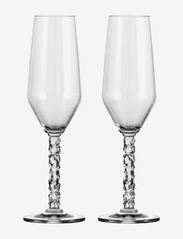 Orrefors - CARAT CHAMPAGNE FLUTE 24CL 2-PACK - Šampanjaklaasid - clear - 0