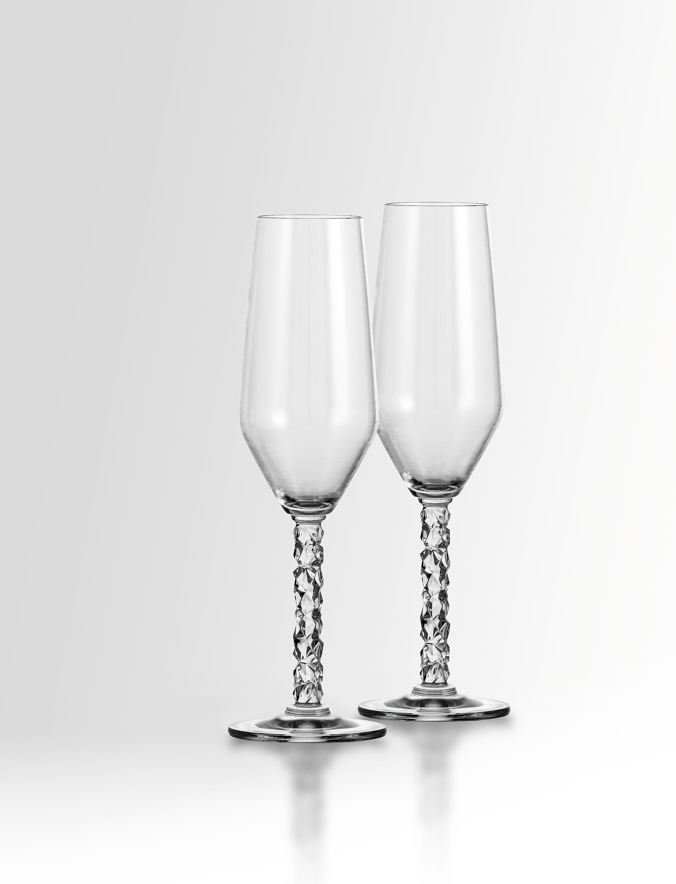 Orrefors Carat Champagneflote 24 Cl, 2-Pak, CL, Glass, Nackt - Champagne Homeware
