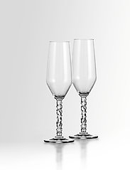 Orrefors - CARAT CHAMPAGNE FLUTE 24CL 2-PACK - Šampanjaklaasid - clear - 1