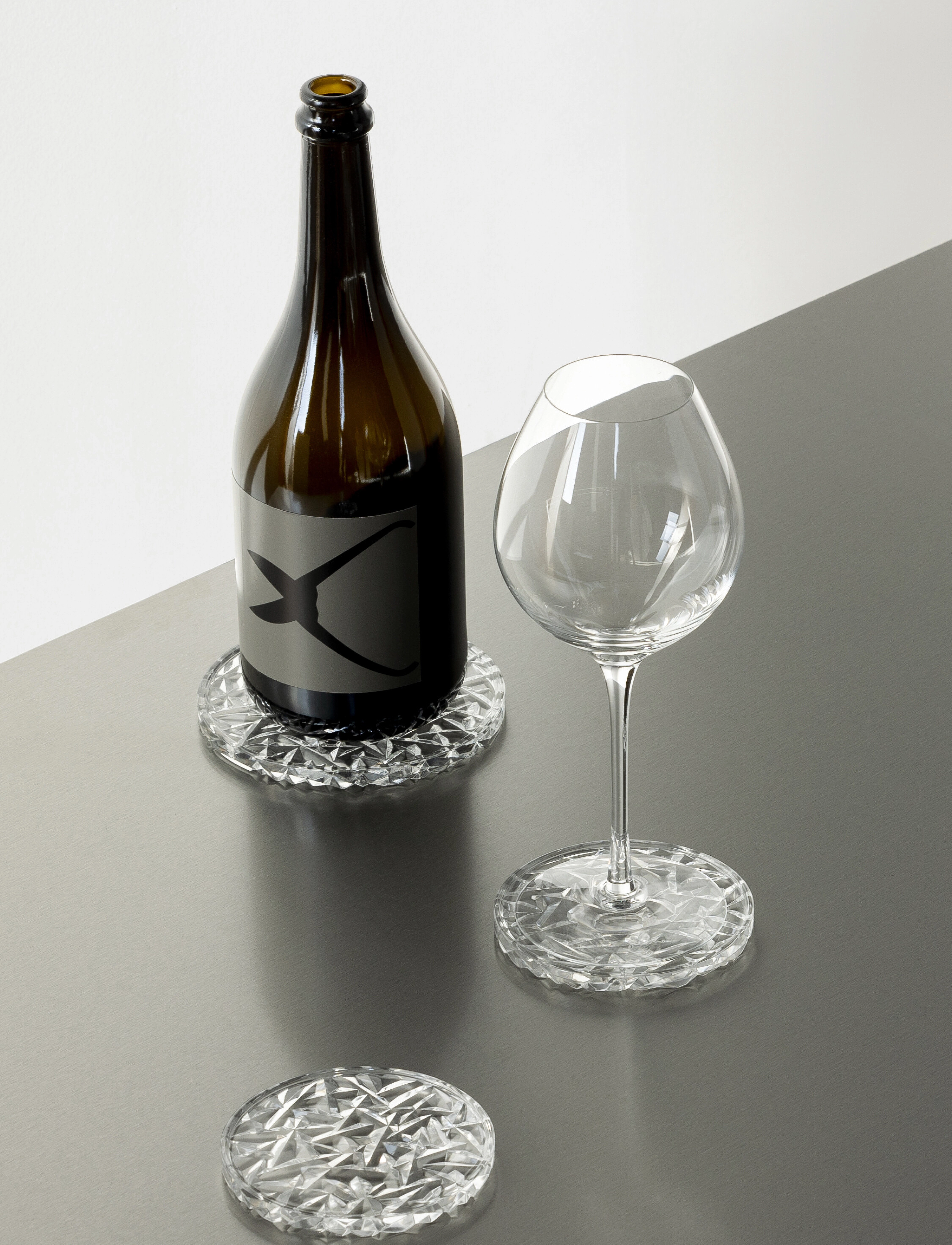 Orrefors Carat Coaster D 100Mm 2-P, One Size, Dining & Table Accessories, Nackt - Coasters, Homeware