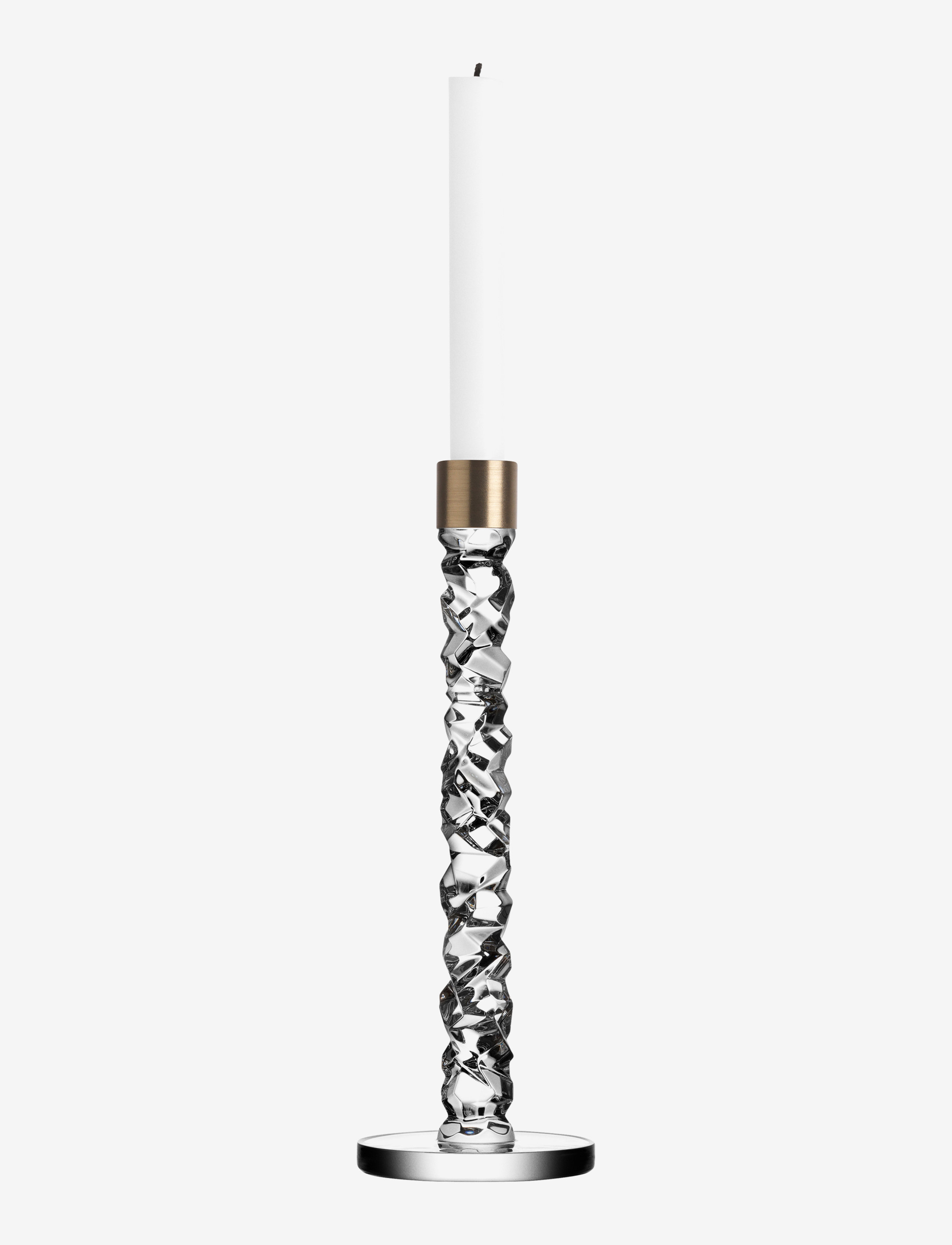CARAT Candlestick Brass - CLEAR