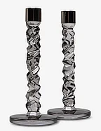 CARAT CANDLESTICK ANTHRACITE H 242MM 2-Pack - GRAY