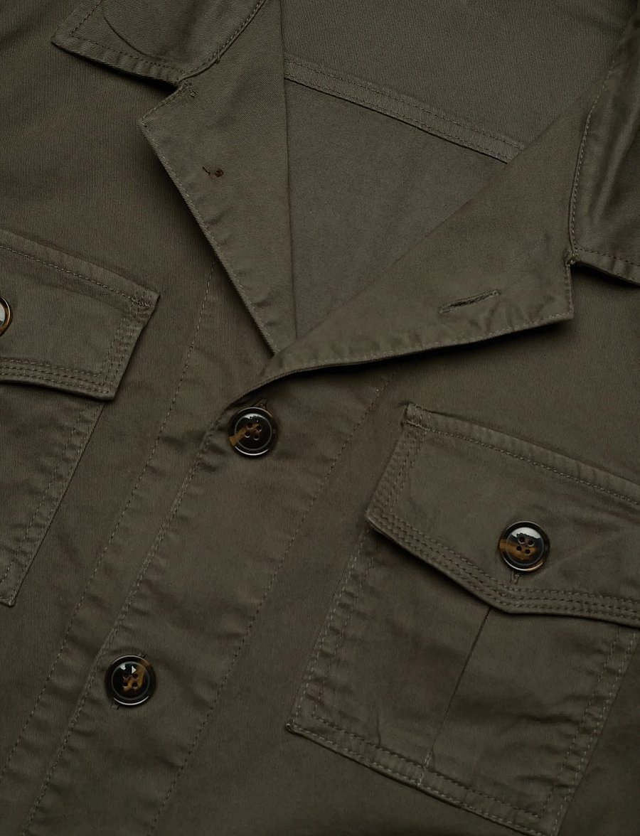 Oscar Jacobson - Safari Shirt Jacket - leichte jacken - army green - 2