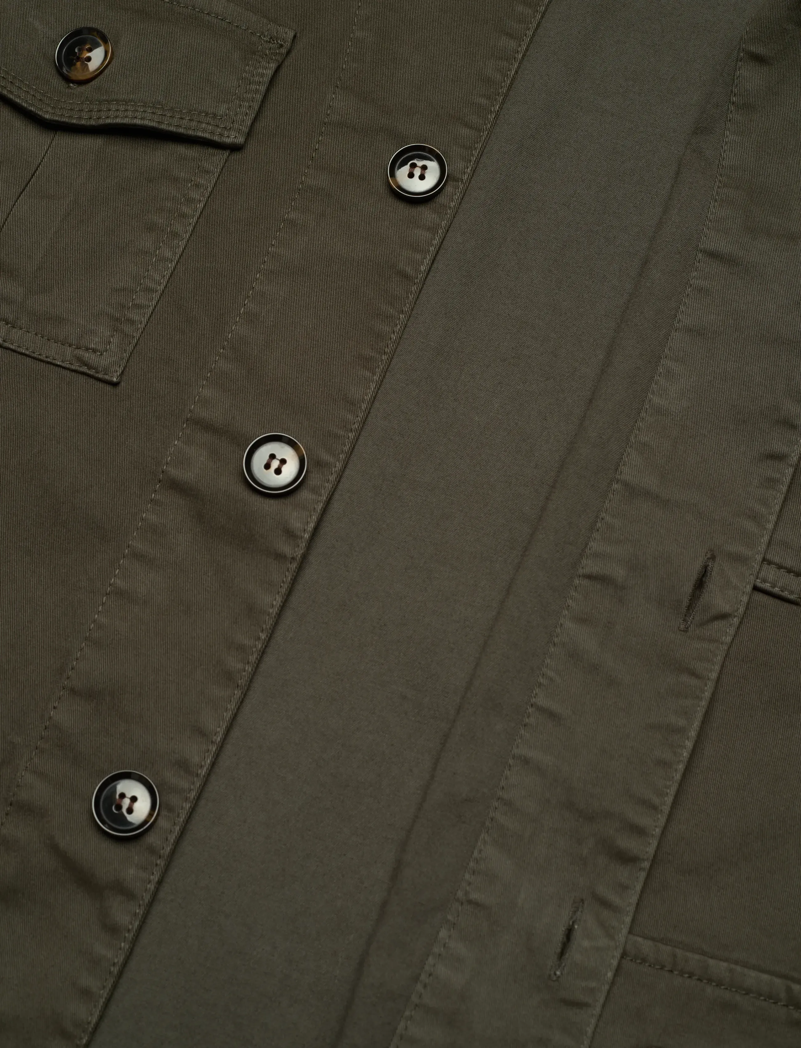 Oscar Jacobson - Safari Shirt Jacket - tunna jackor - army green - 4
