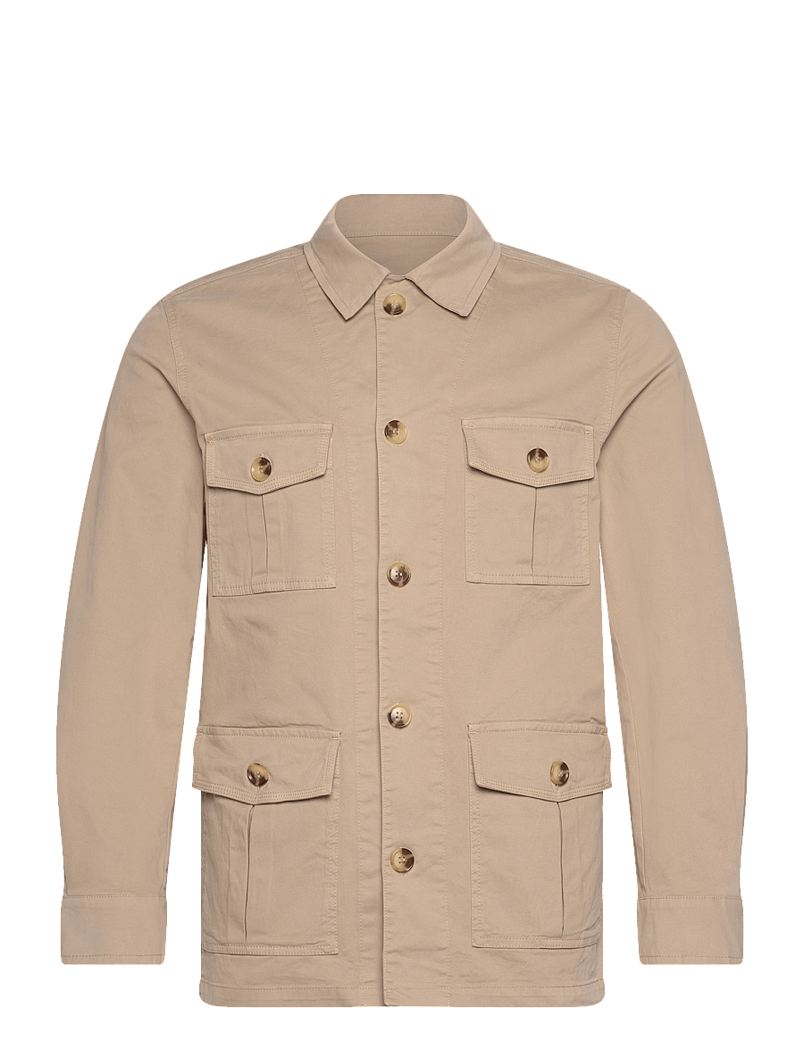 Oscar Jacobson - Safari Shirt Jacket - leichte jacken - dusty beige - 0