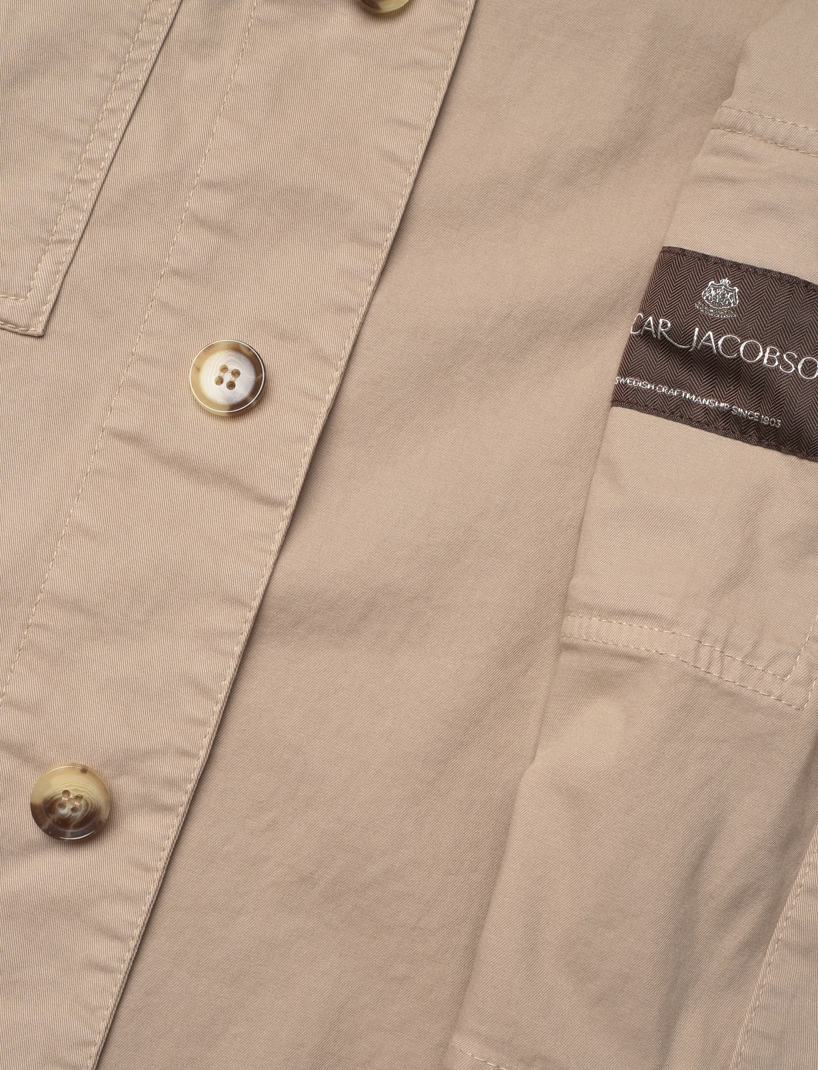 Oscar Jacobson - Safari Shirt Jacket - tunna jackor - dusty beige - 4