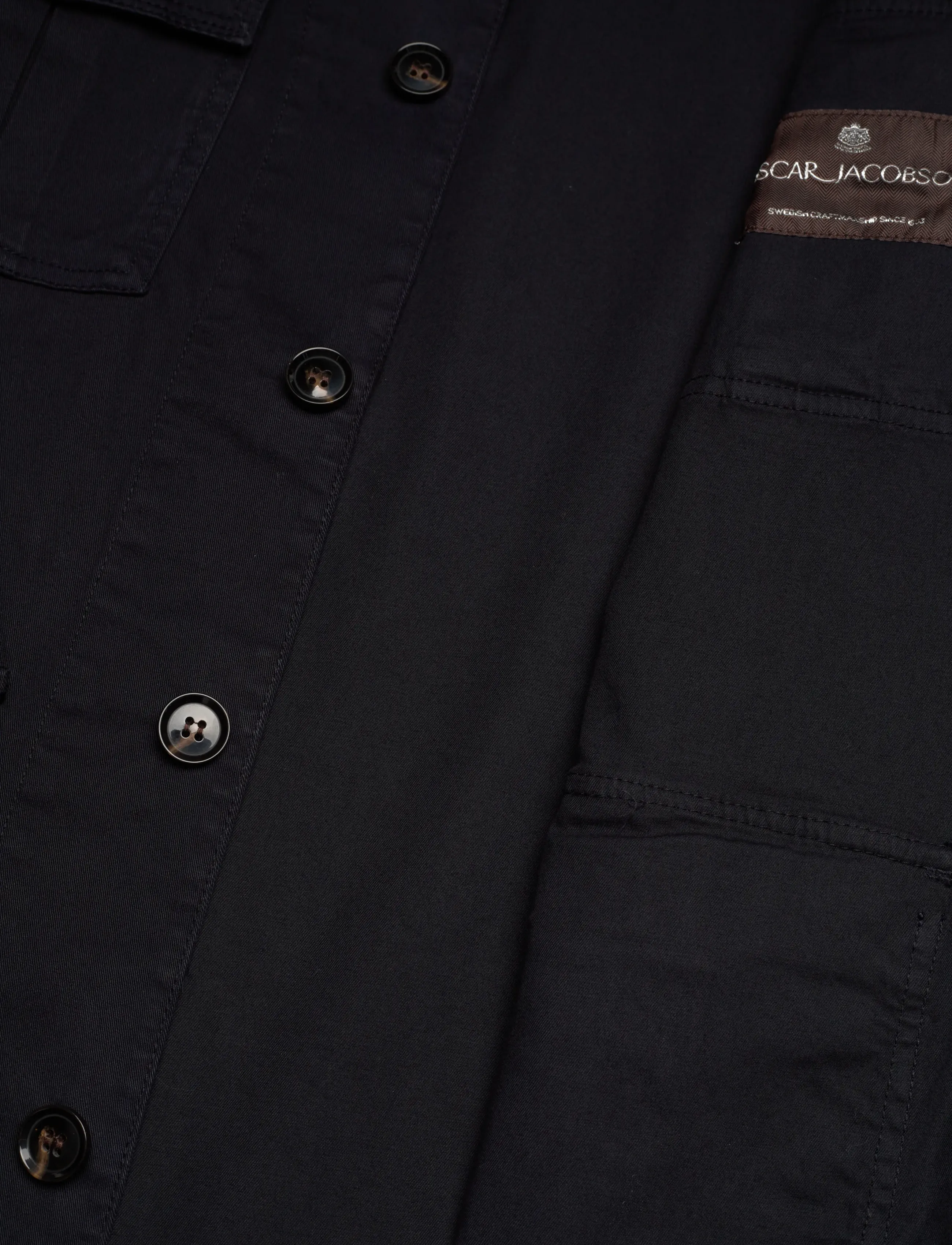 Oscar Jacobson - Safari Shirt Jacket - light jackets - navy - 4