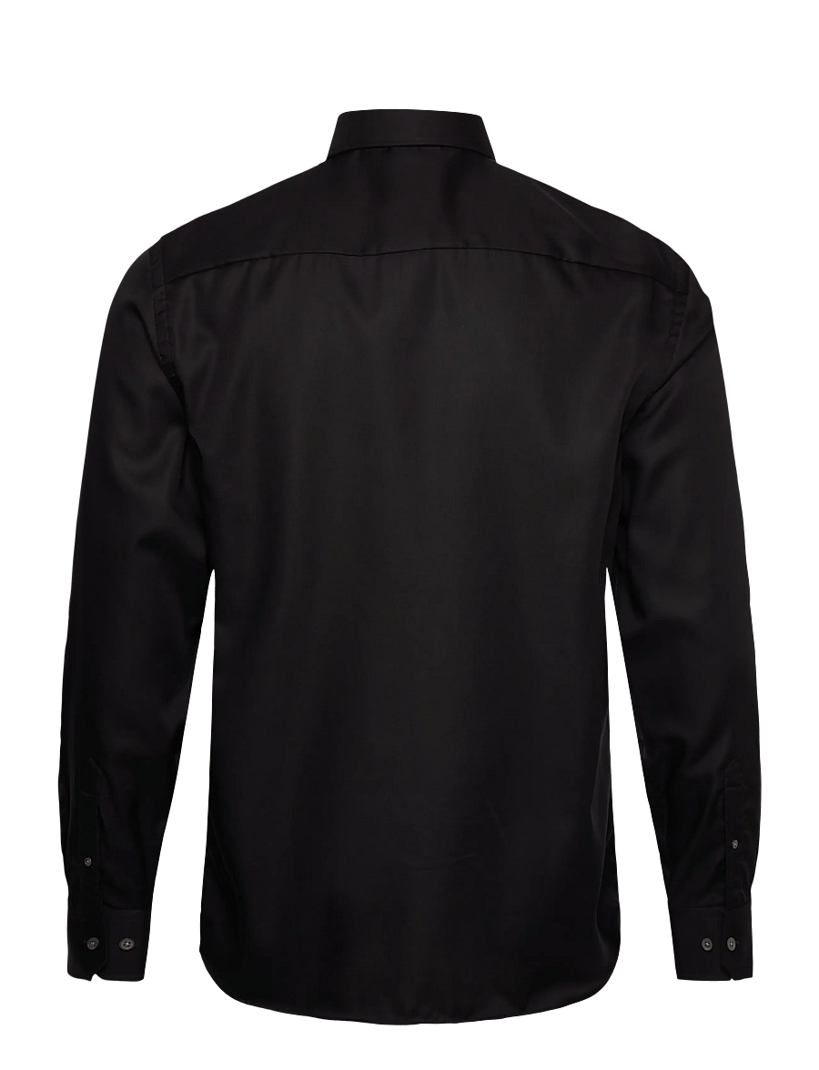 Oscar Jacobson - Slim Fit Cut Away Non Iron Twill - tavalised t-särgid - black - 1