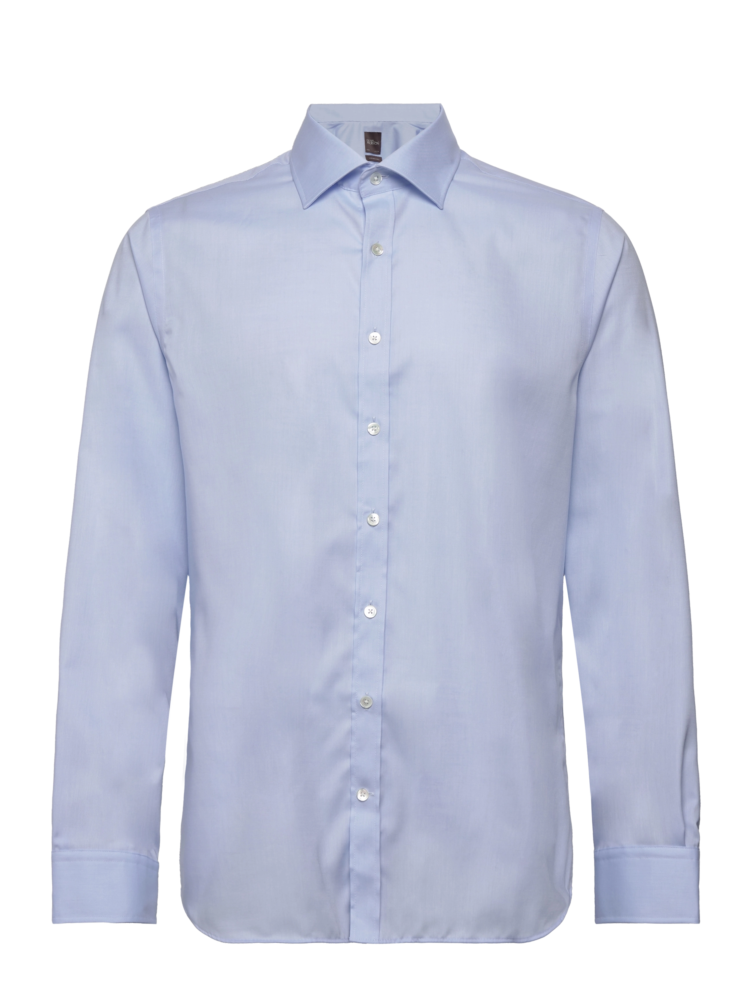 Oscar Jacobson Slim Fit Cut Away Non Iron Twill, Mænd, Strygefri Slim Fit Skjorte, Blå, Str: 40