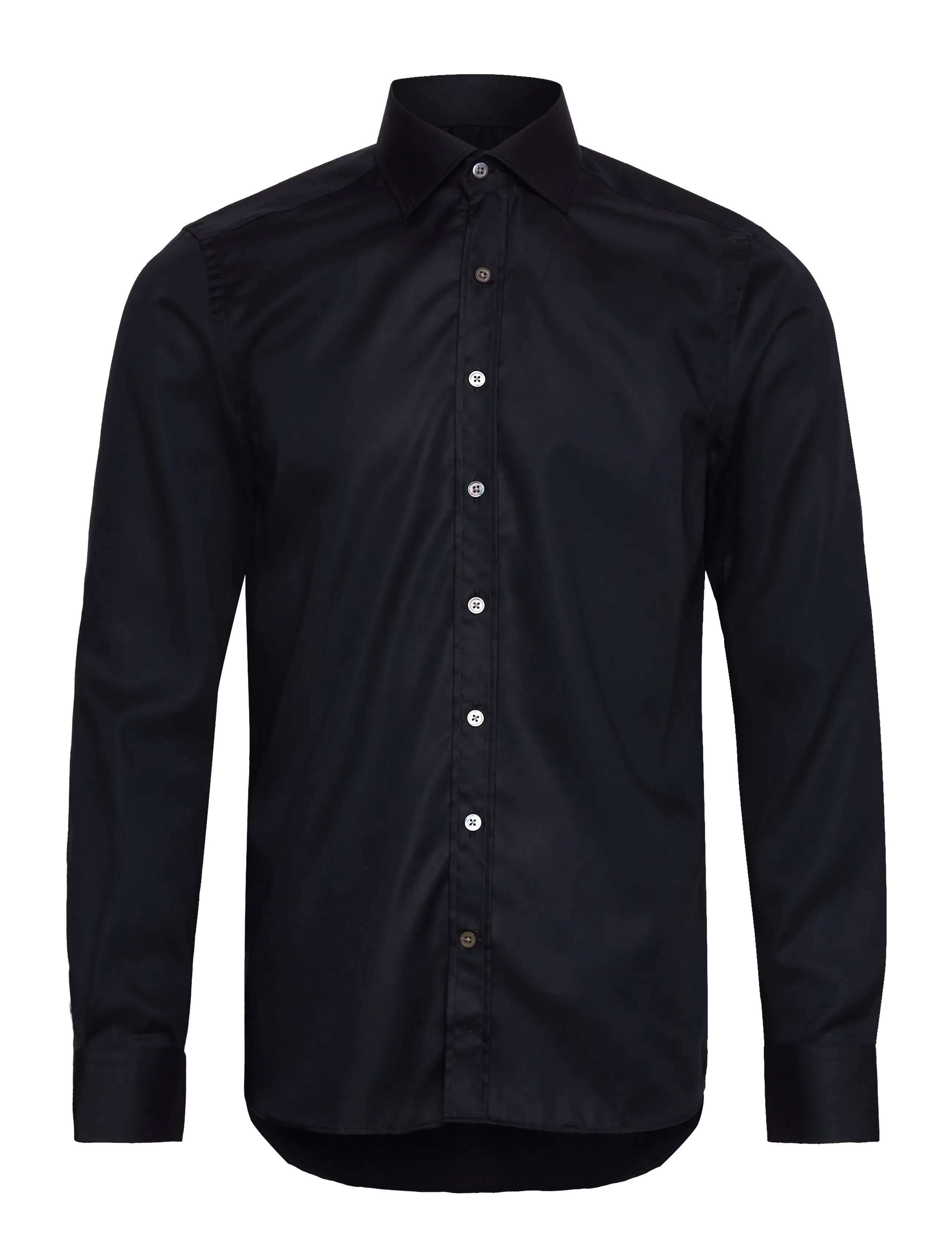 Oscar Jacobson Slim Fit Cut Away Non Iron Twill, 40, Shirts, Blau - Tuxedo Männerswear