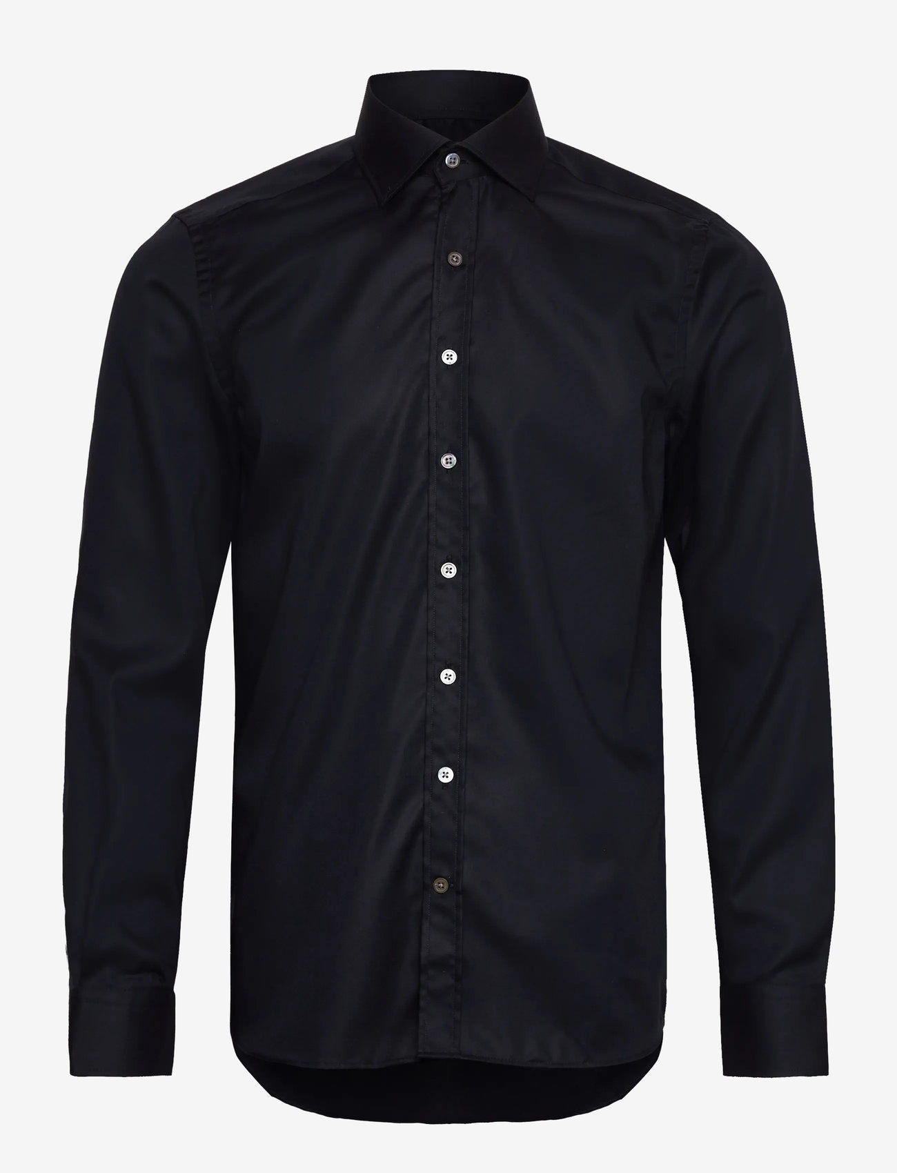 Oscar Jacobson - Slim Fit Cut Away Non Iron Twill - basic skjortor - navy - 0