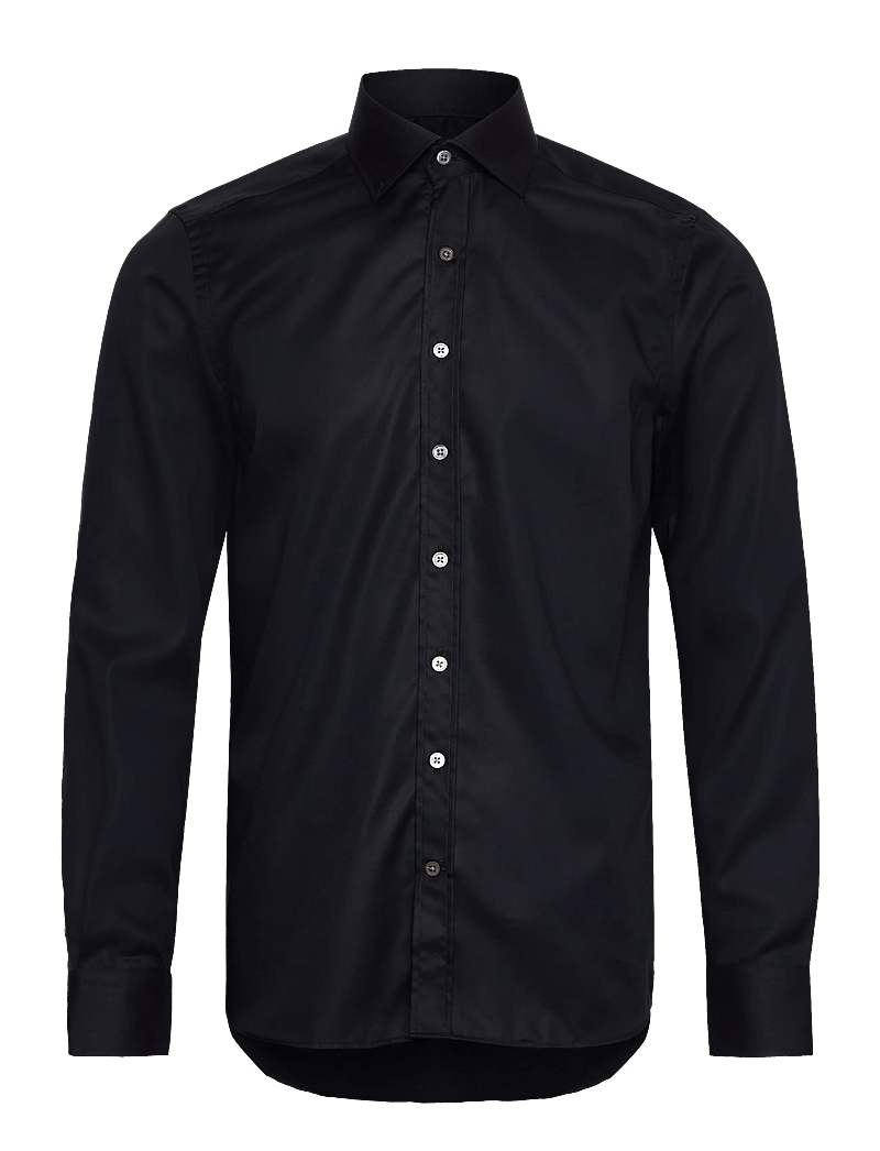 Oscar Jacobson - Slim Fit Cut Away Non Iron Twill - basic skjortor - navy - 0