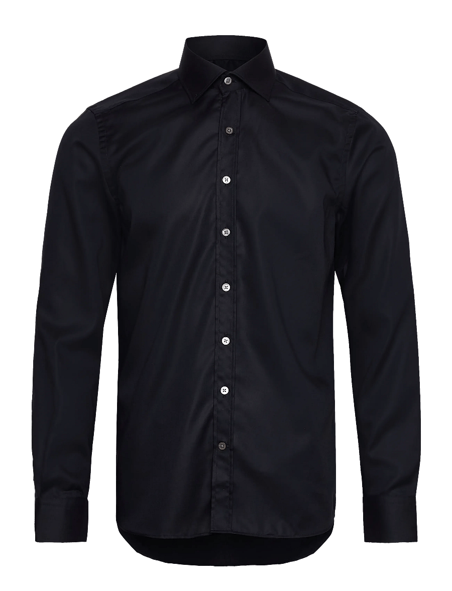 Oscar Jacobson - Slim Fit Cut Away Non Iron Twill - tavalised t-särgid - navy - 0